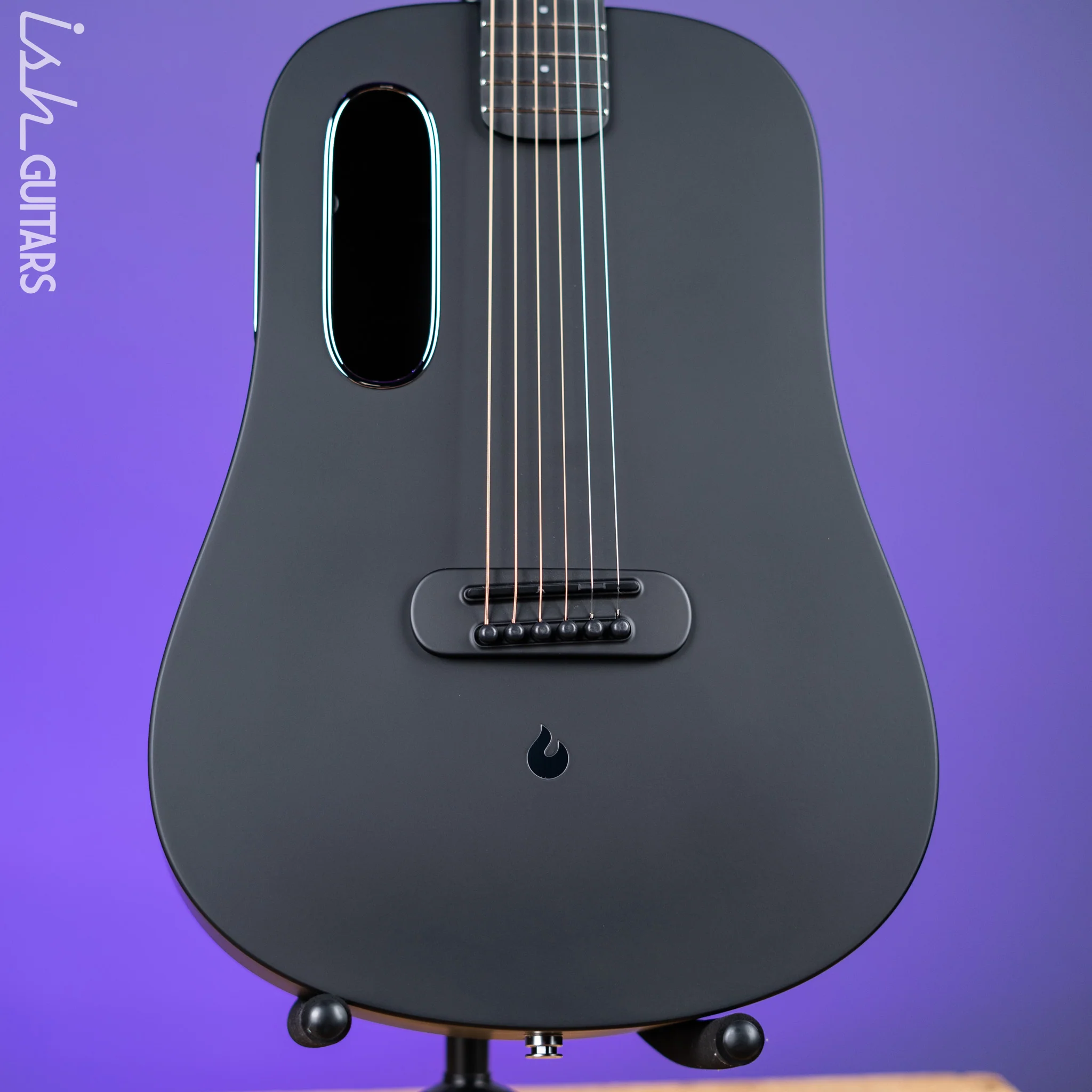 Lava Music Blue Lava Smart Acoustic Guitar Midnight Black 36" w/ Lite Bag