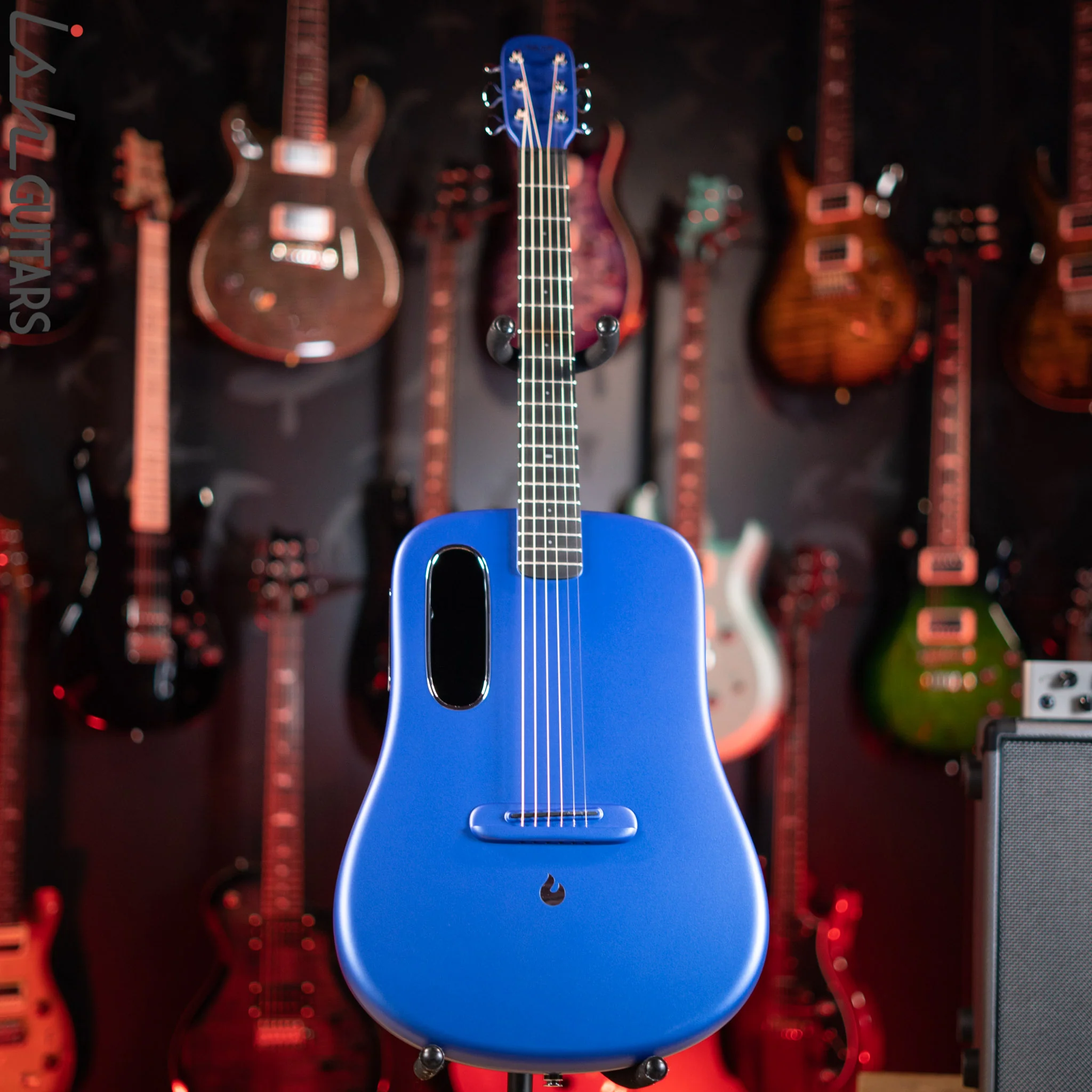 Lava Music Lava Me 3 Smart Acoustic Guitar 38" Blue w/ Space Bag - Image 2