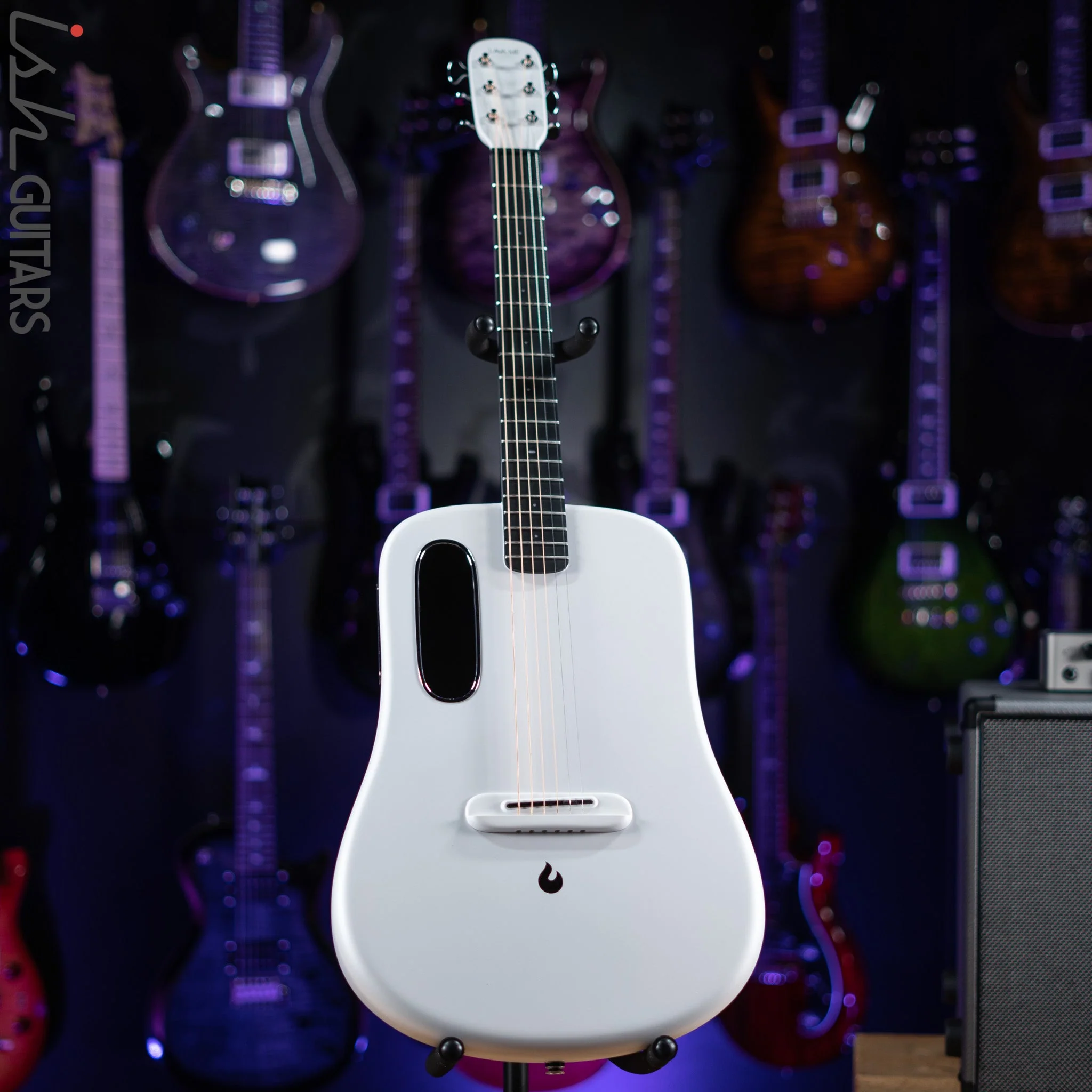 Lava Music Lava Me 3 Smart Acoustic Guitar 38" White w/ Space Bag - Image 2