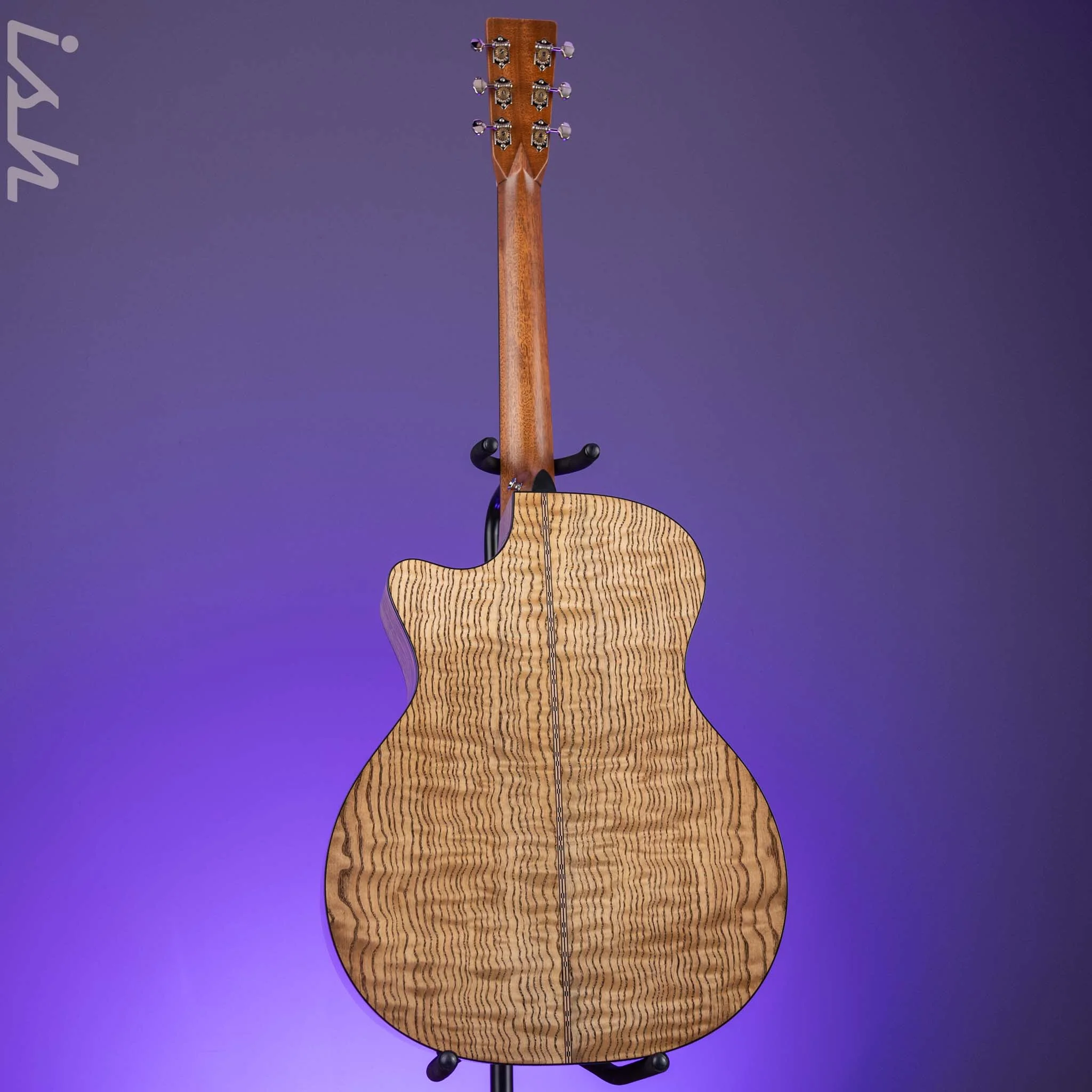 Martin Custom Shop GP-28 Style Quilted Tamo Ash Back/Sides & Italian Alpine Spruce Top - Blemished - Image 8