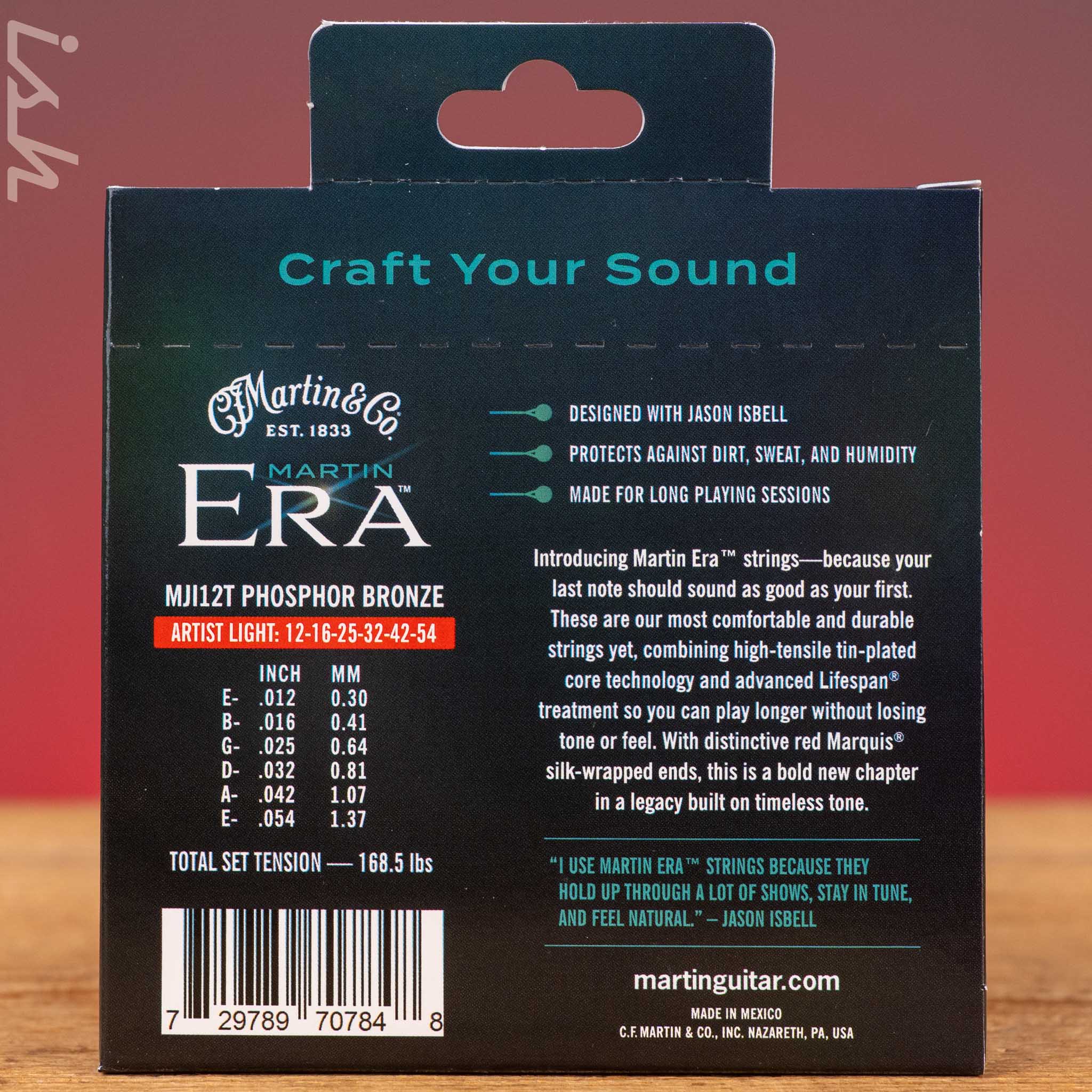 Martin MJI12T Era™ Treated Acoustic Guitar Strings Jason Isbell Signature 12-54 - Image 2
