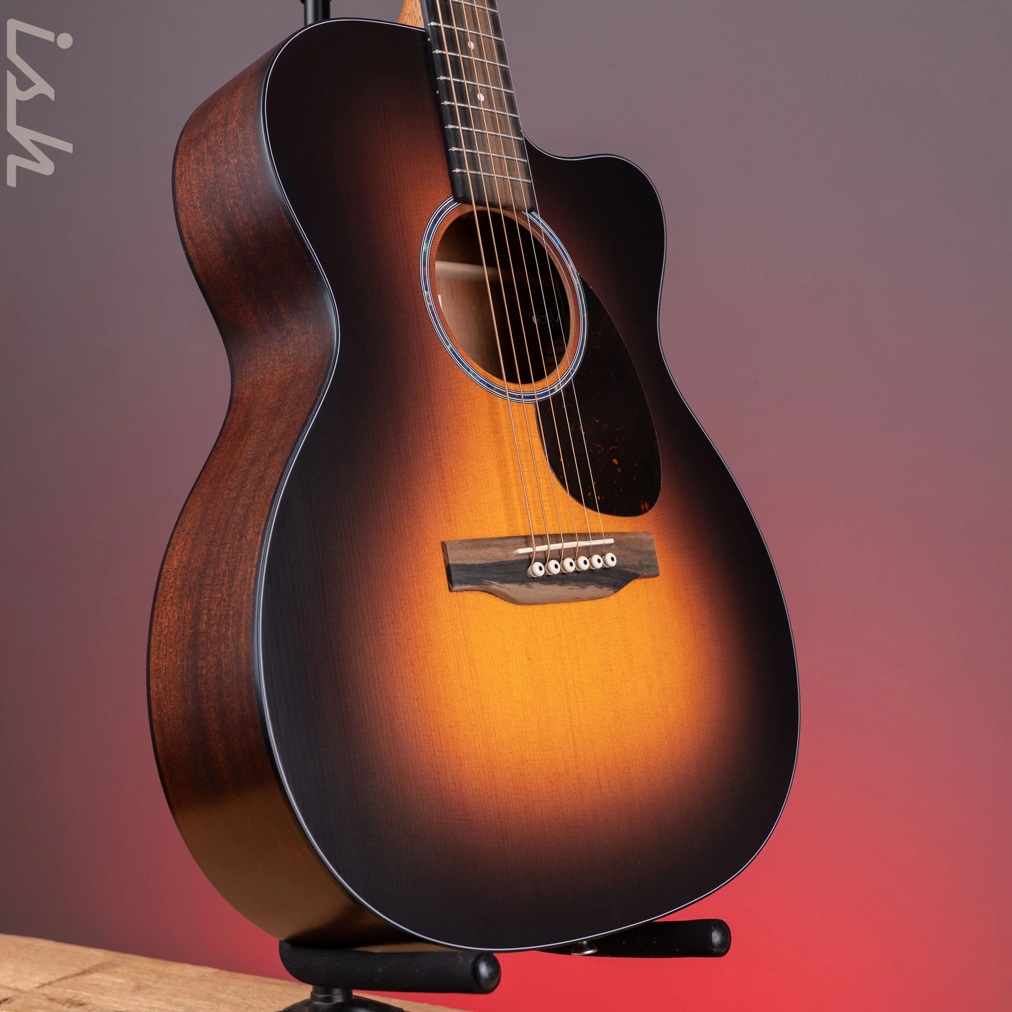 Martin Road Series OMC-10E Modern Acoustic-Electric Guitar 1935 Sunburst *New Model* - Image 3