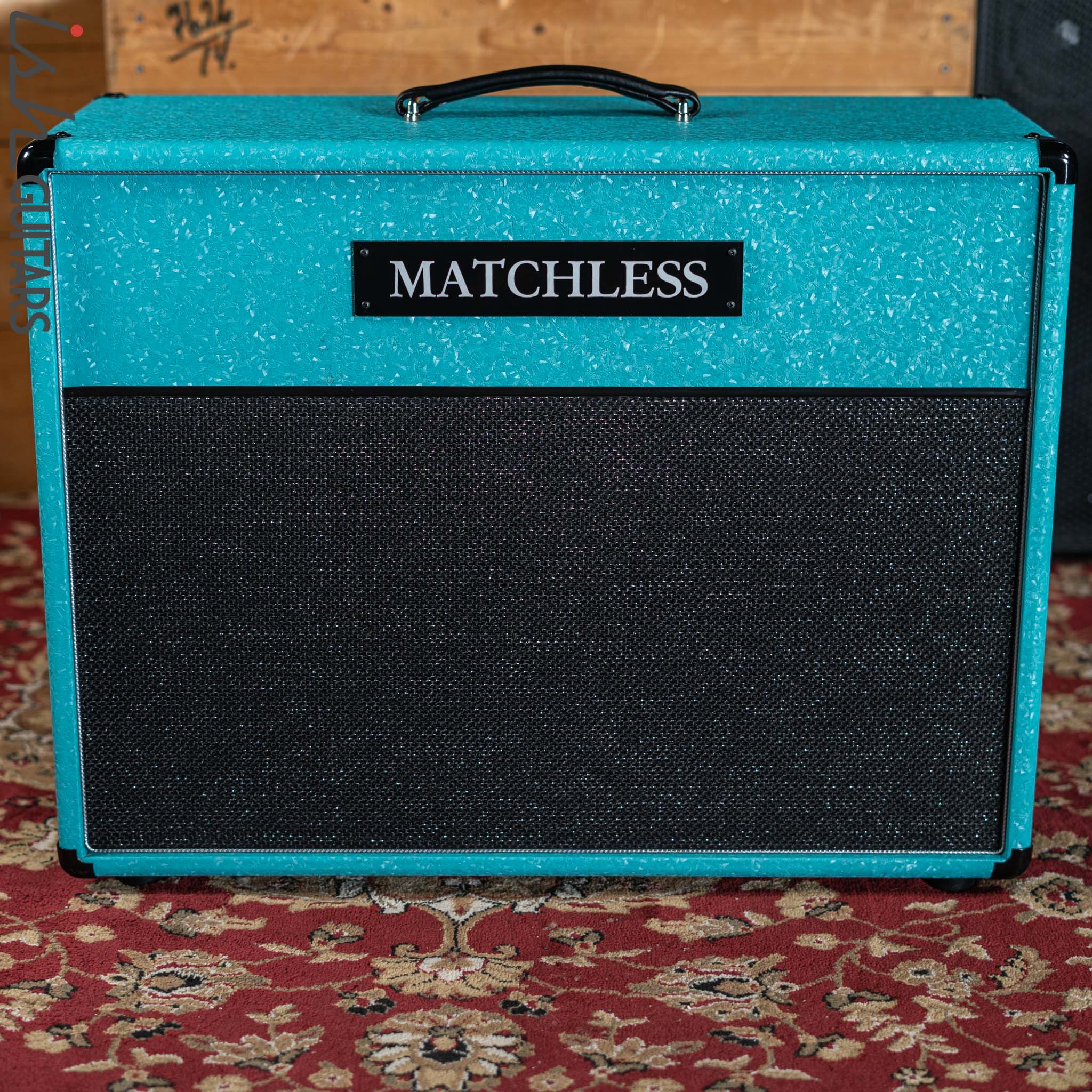 Matchless ESD212 8ohm Cabinet Shower Curtain Turquoise