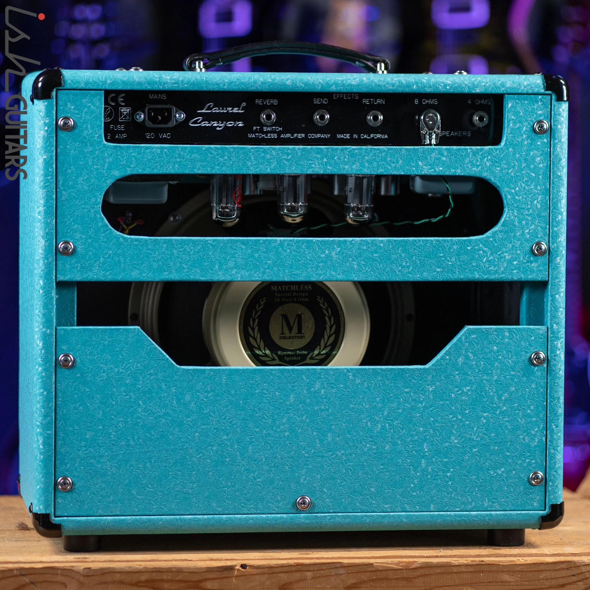 Matchless Laurel Canyon 20 W 1x12" Combo w/ Reverb Shower Curtain Turquoise - Image 5