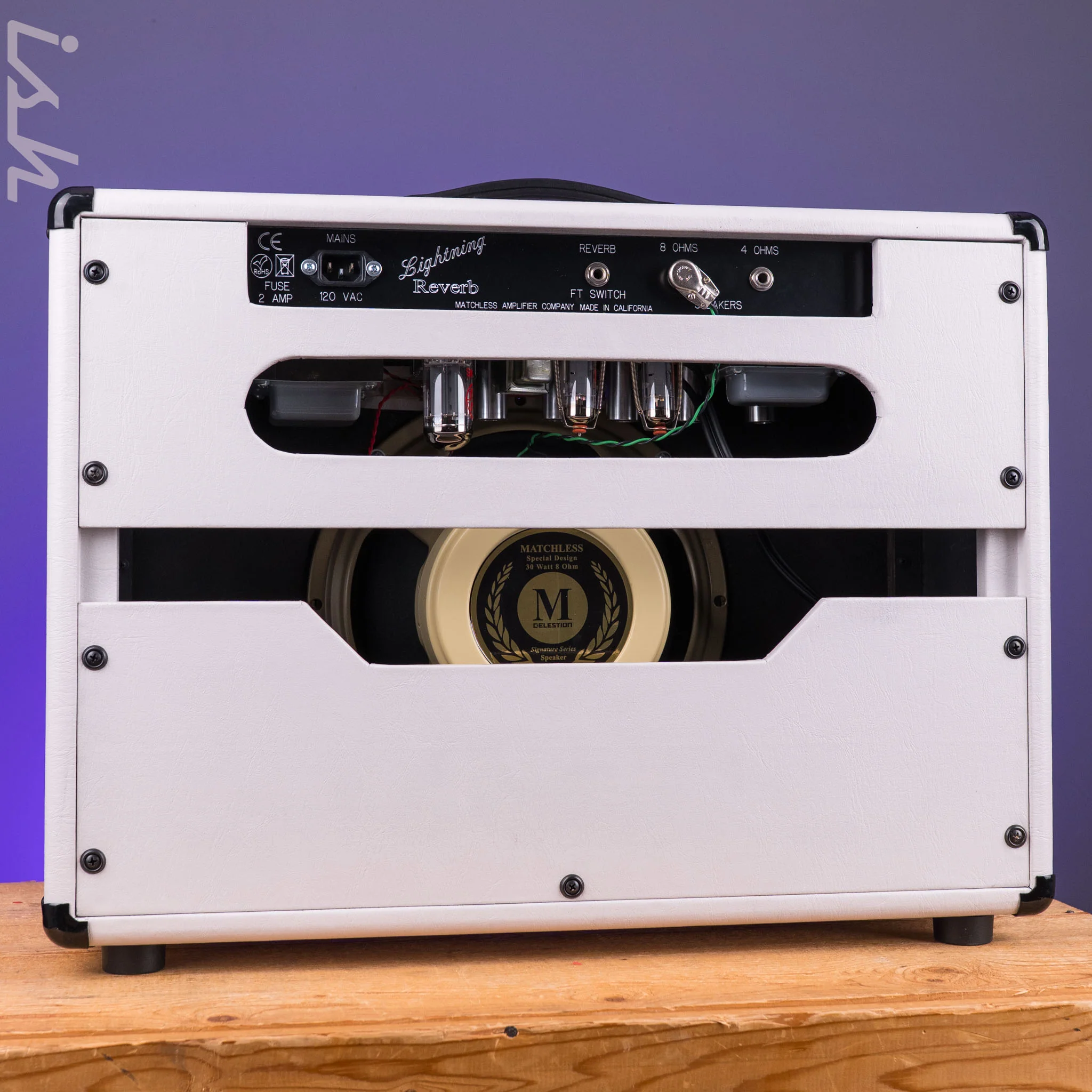 Matchless Lightning 1x12" 15W Combo Reverb White Tolex - Image 2