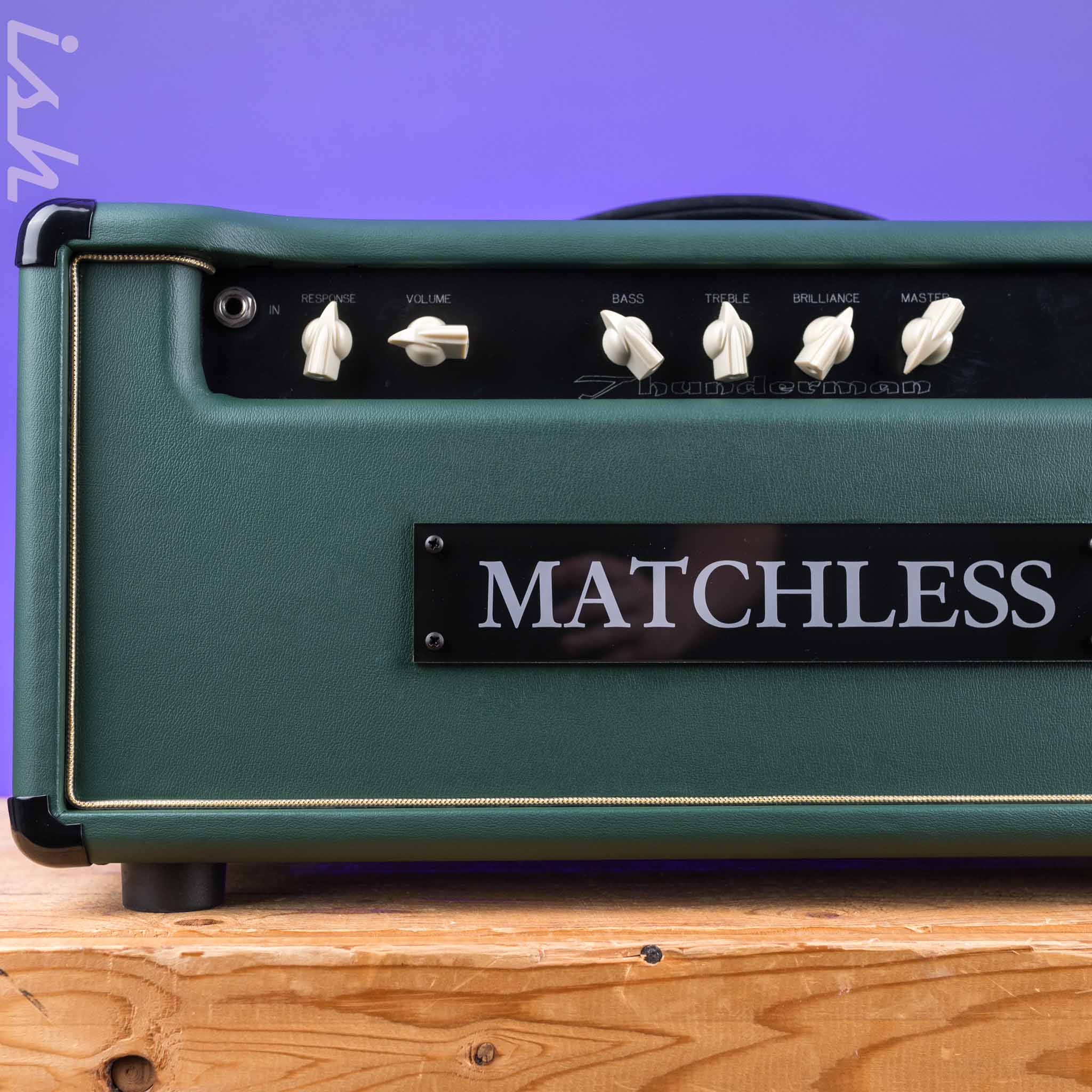 Matchless Thunderman 45W Bass Amp Custom Green Tolex - Image 2