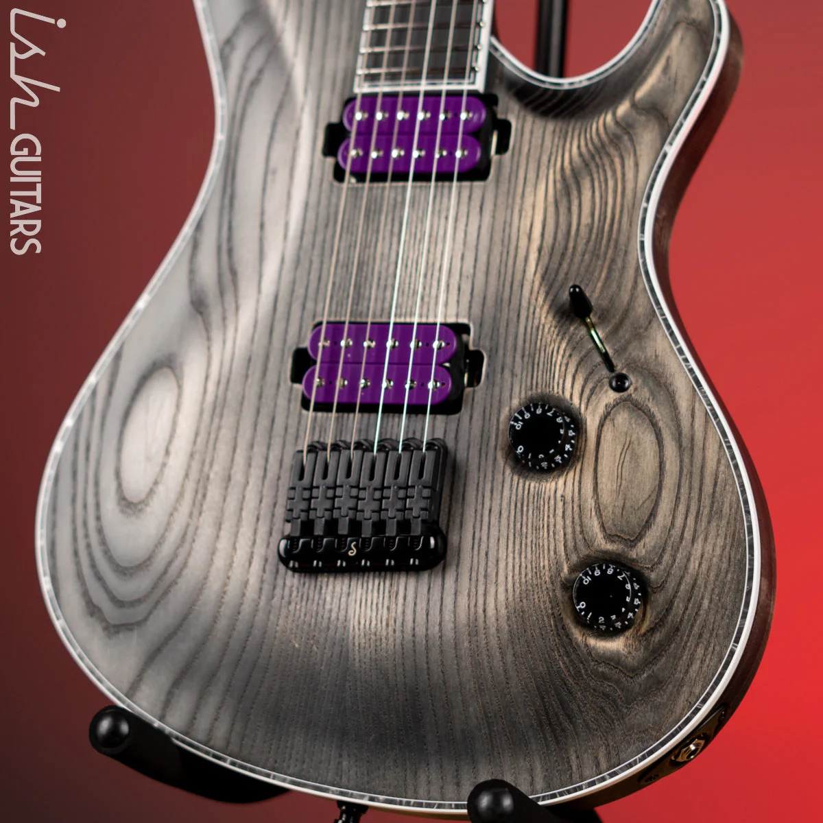 Mayones Regius Core Gothic 6 Bar Antique Black Matte Ash Demo - Image 4