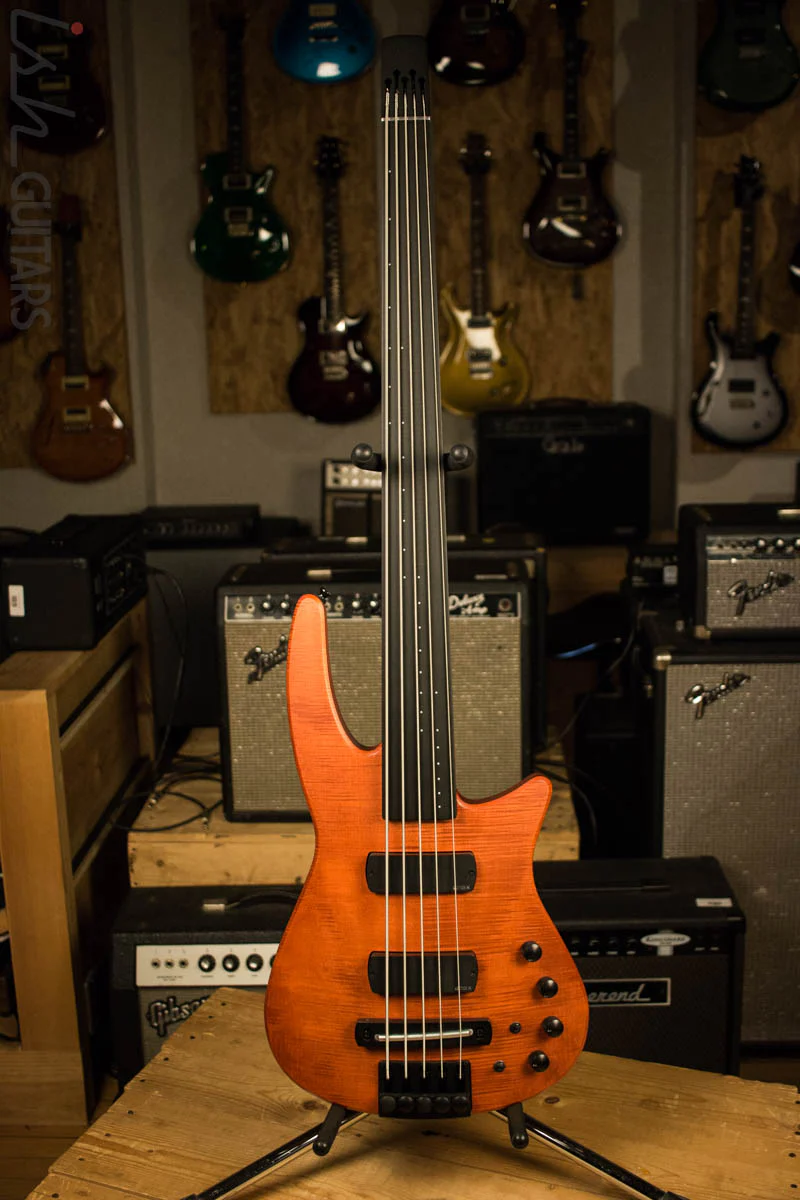 NS Designs CR5 Radius Electric Bass 5 String Fretless Piezo - Image 2