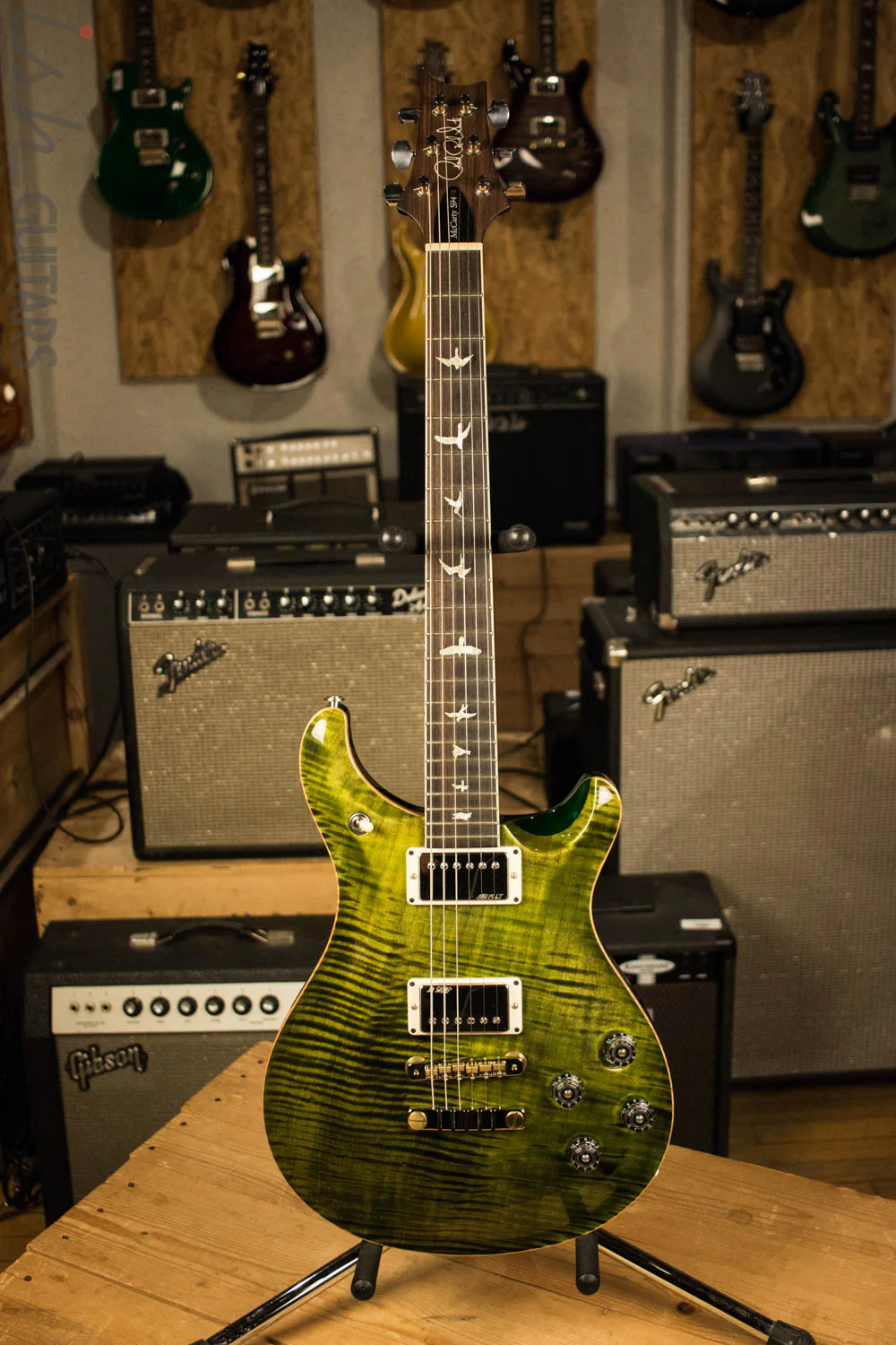 2016 Paul Reed Smith McCarty 594 One Piece Ten Top Custom Jade Color - Image 2