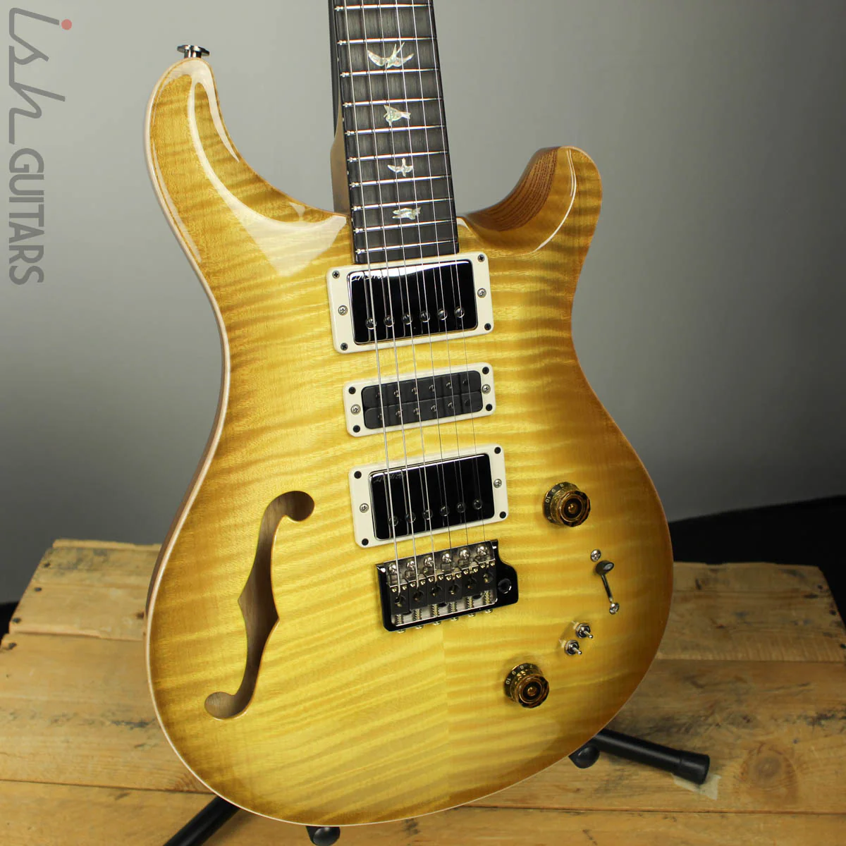 Paul Reed Smith PRS Special 22 Semi-Hollow Wood Library Artist Top Swamp Ash Back Livingston Lemondrop