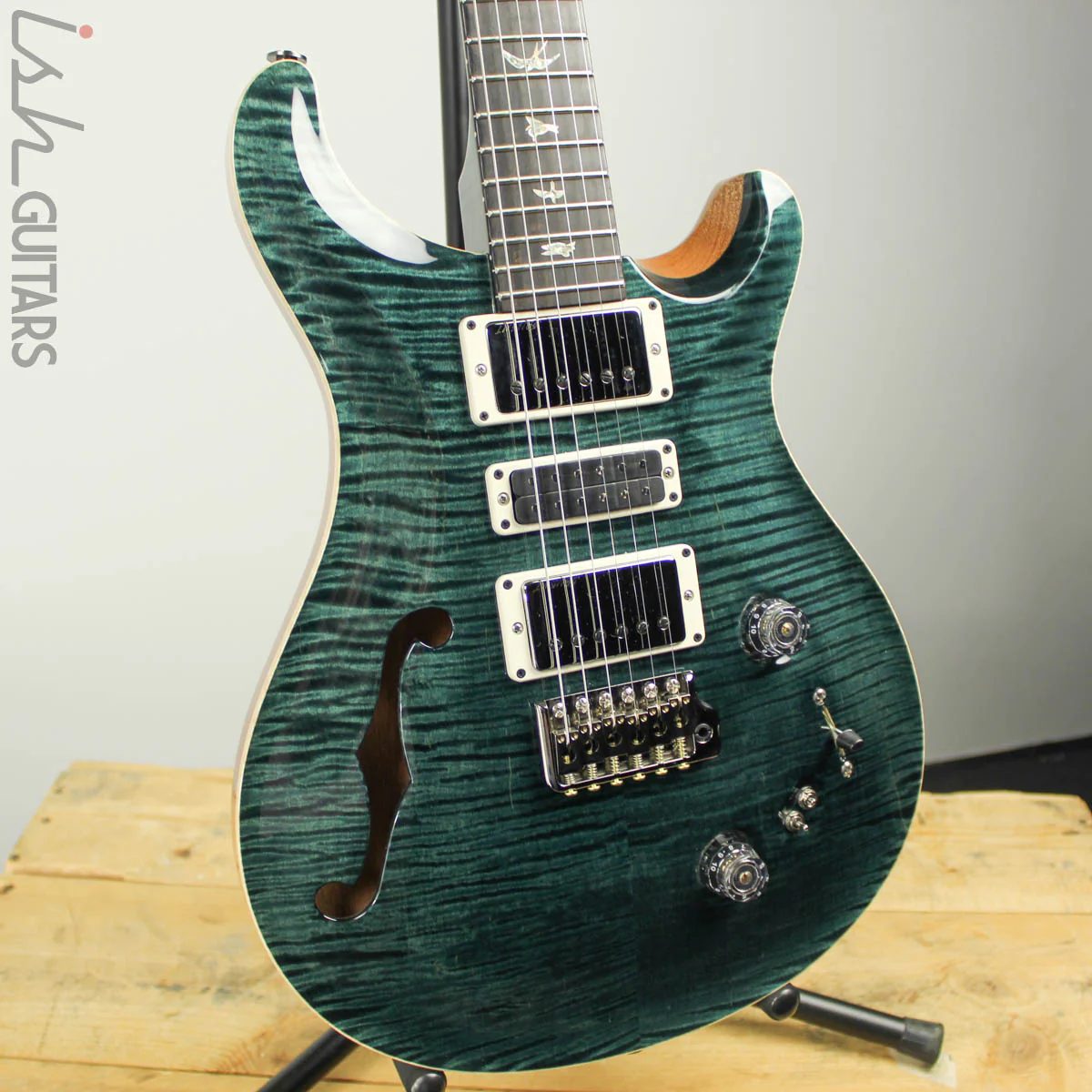 2018 Paul Reed Smith PRS Special 22 Semi-Hollow Wood Library Artist Top Black Slate