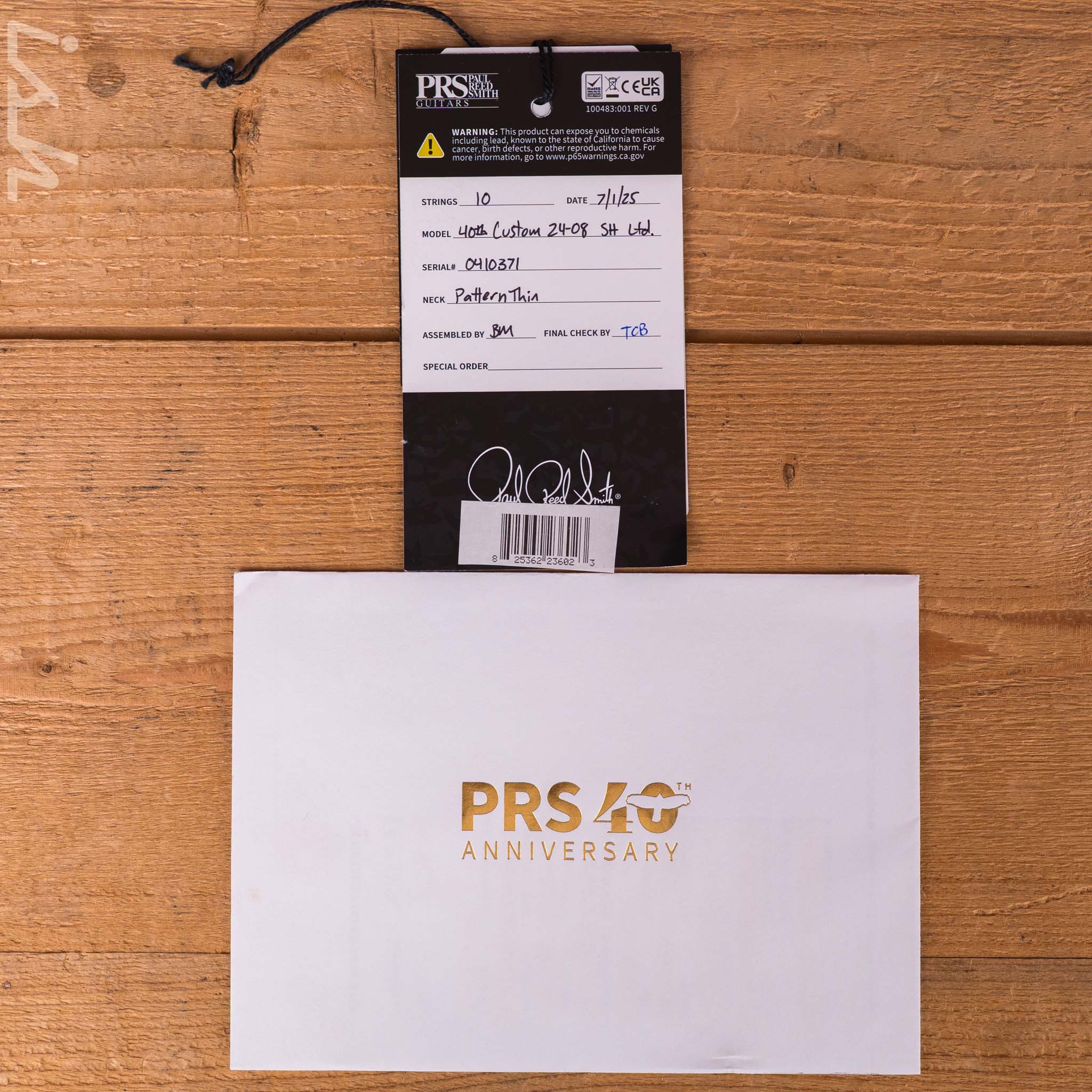 PRS 40th Anniversary Custom 24-08 Semi-Hollow Faded Whale Blue Smokeburst - Image 12