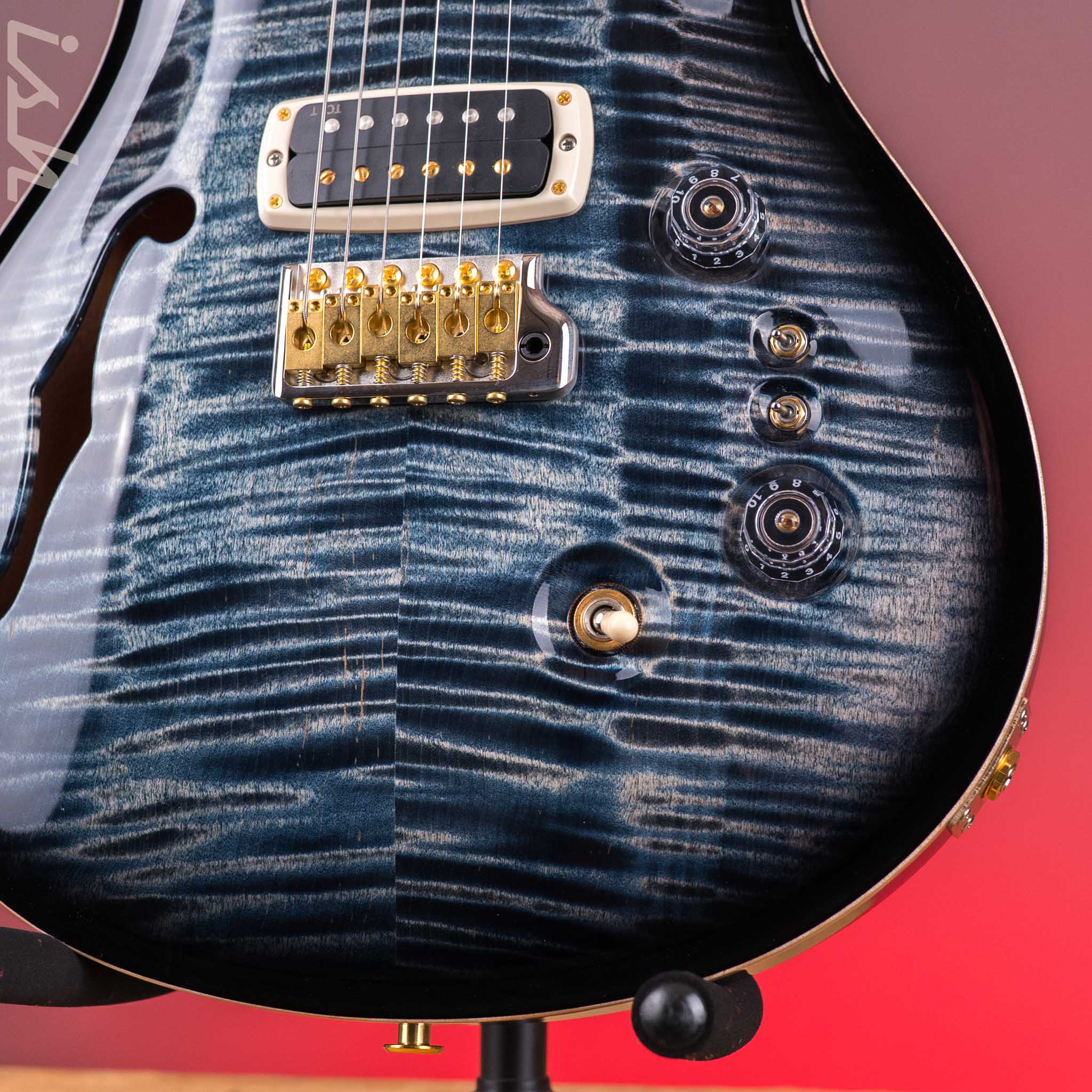 PRS 40th Anniversary Custom 24-08 Semi-Hollow Faded Whale Blue Smokeburst - Image 5
