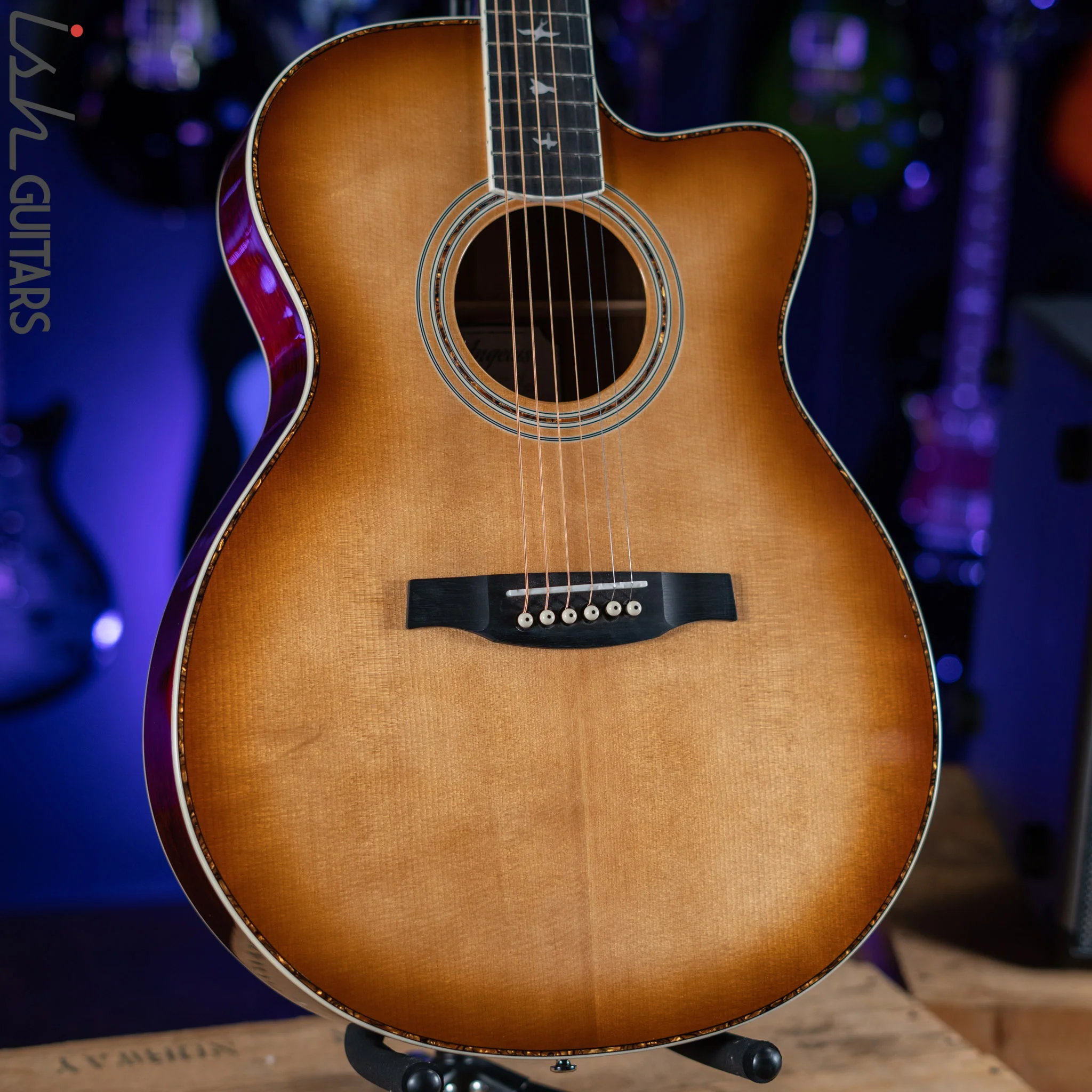 2021 PRS Angelus A40E Acoustic-Electric Guitar Tobacco Sunburst - Image 2