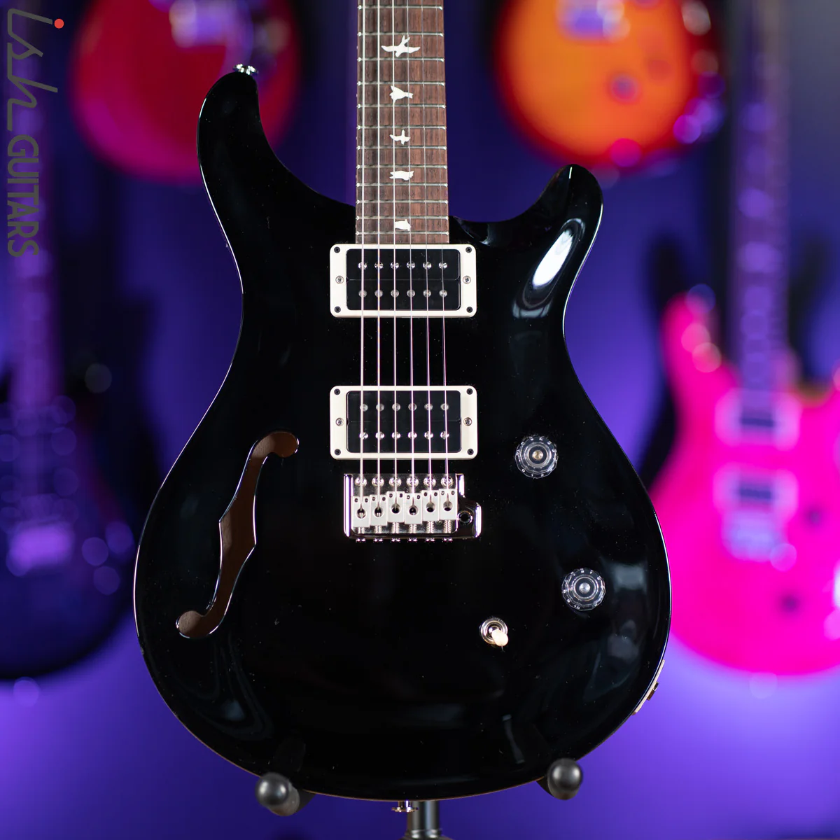 2021 PRS CE 24 Semi-Hollow Electric Guitar Black