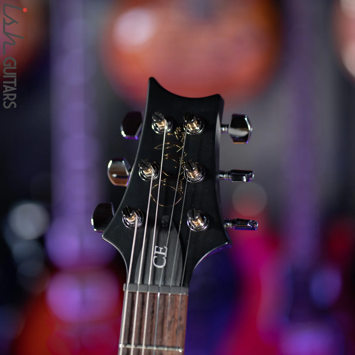 2021 PRS CE 24 Semi-Hollow Electric Guitar Black - Image 6
