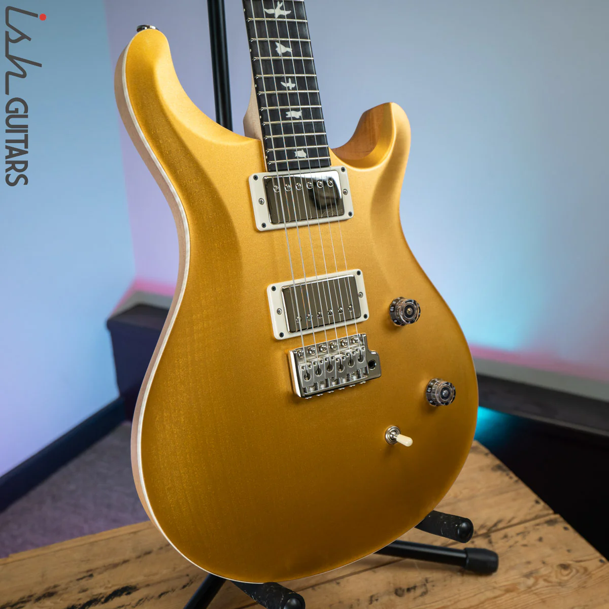 PRS CE 24 Satin Nitro 57/08 Ebony Fretboard Gold Top - Image 5
