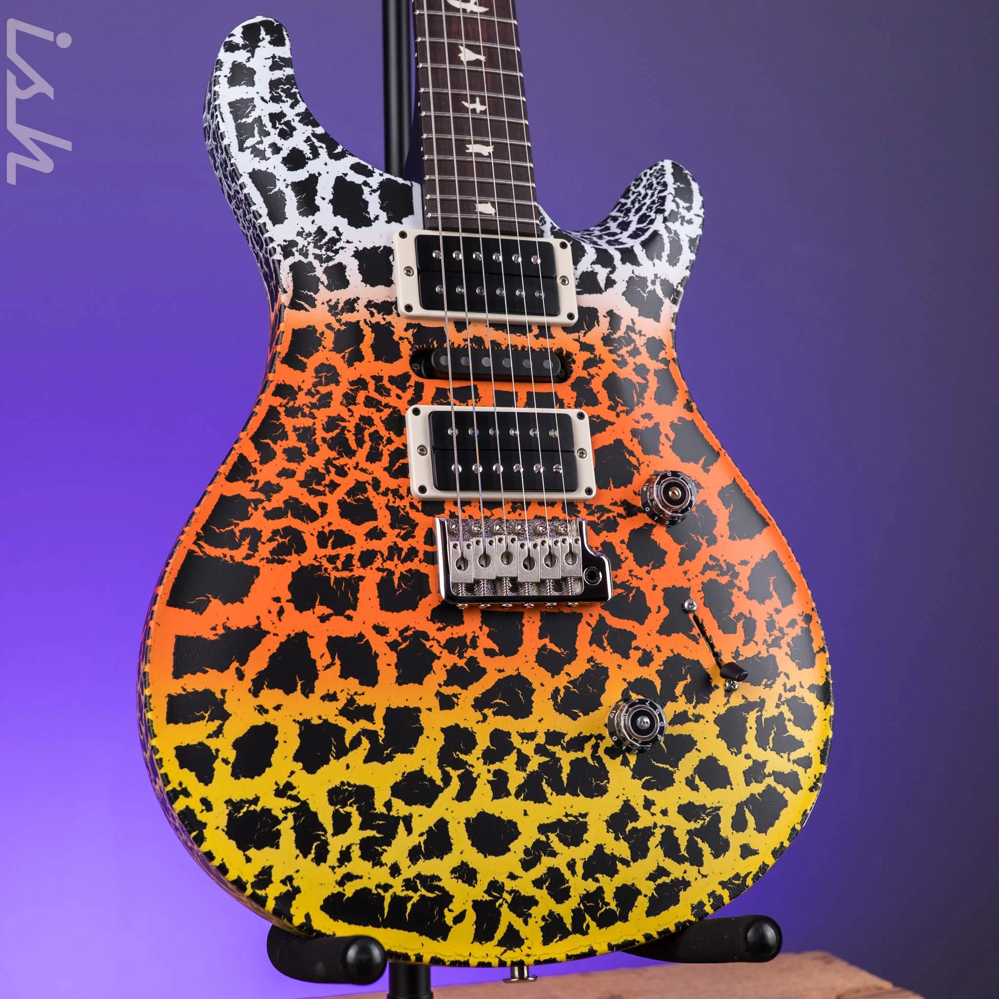 PRS CE 24 Special Candy Corn Crackle w/ Black Satin Neck