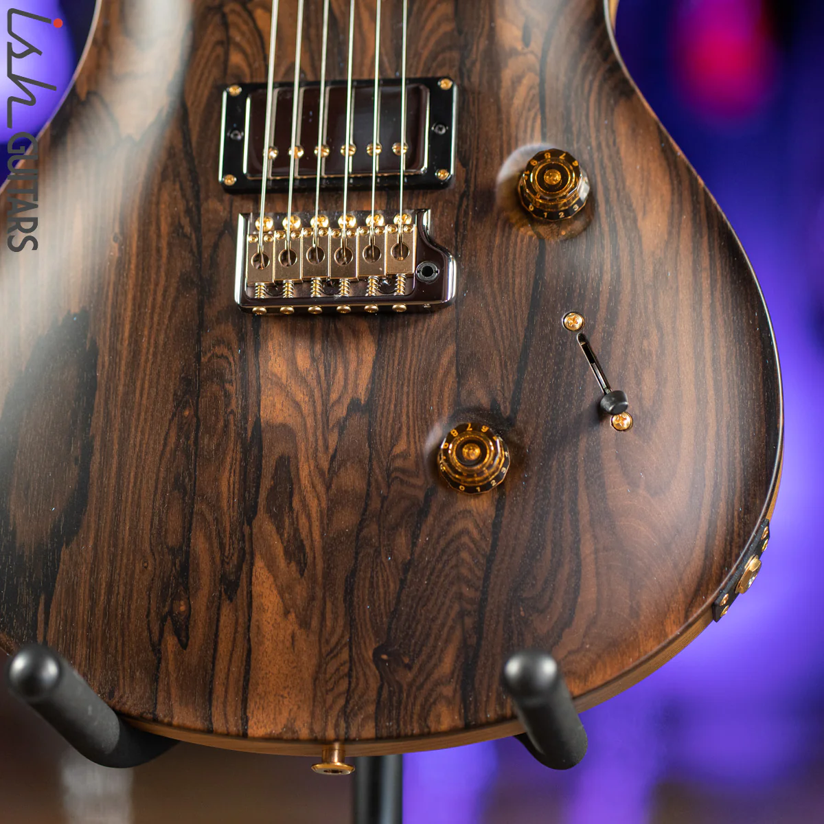 PRS Custom 24 Private Stock Electric Guitar Natural Ziricote Satin - Image 4