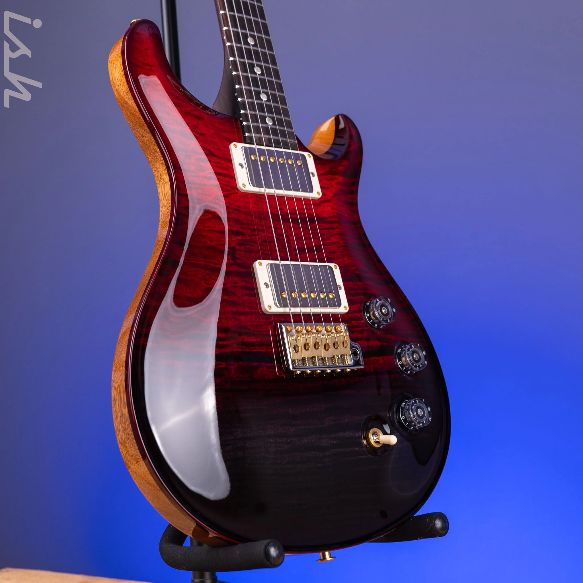 PRS DGT 10-Top Fire Red Fade Custom Color Solid Rosewood Neck - Image 3