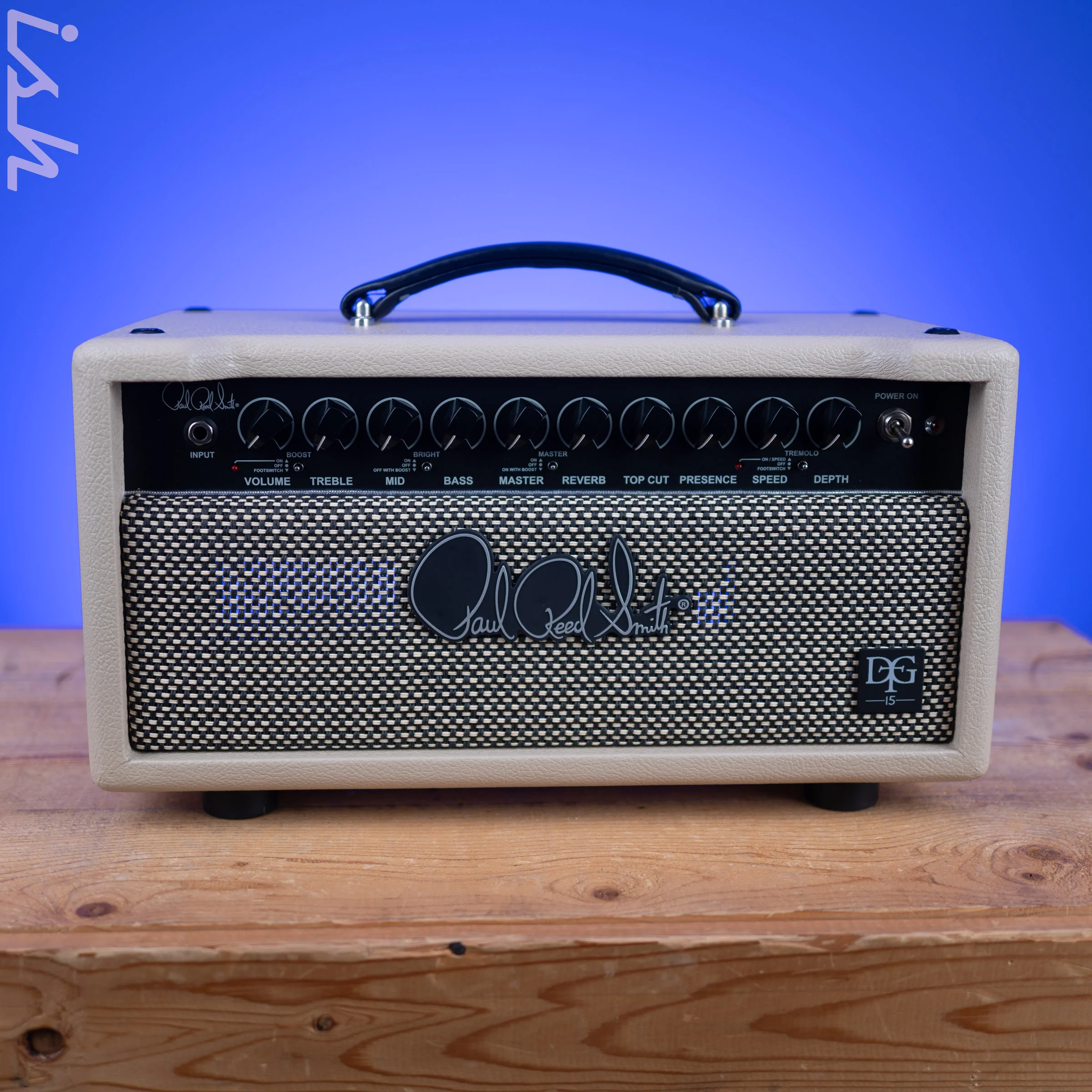 PRS DGT 15 David Grissom 15-watt Tube Head Blonde Tolex