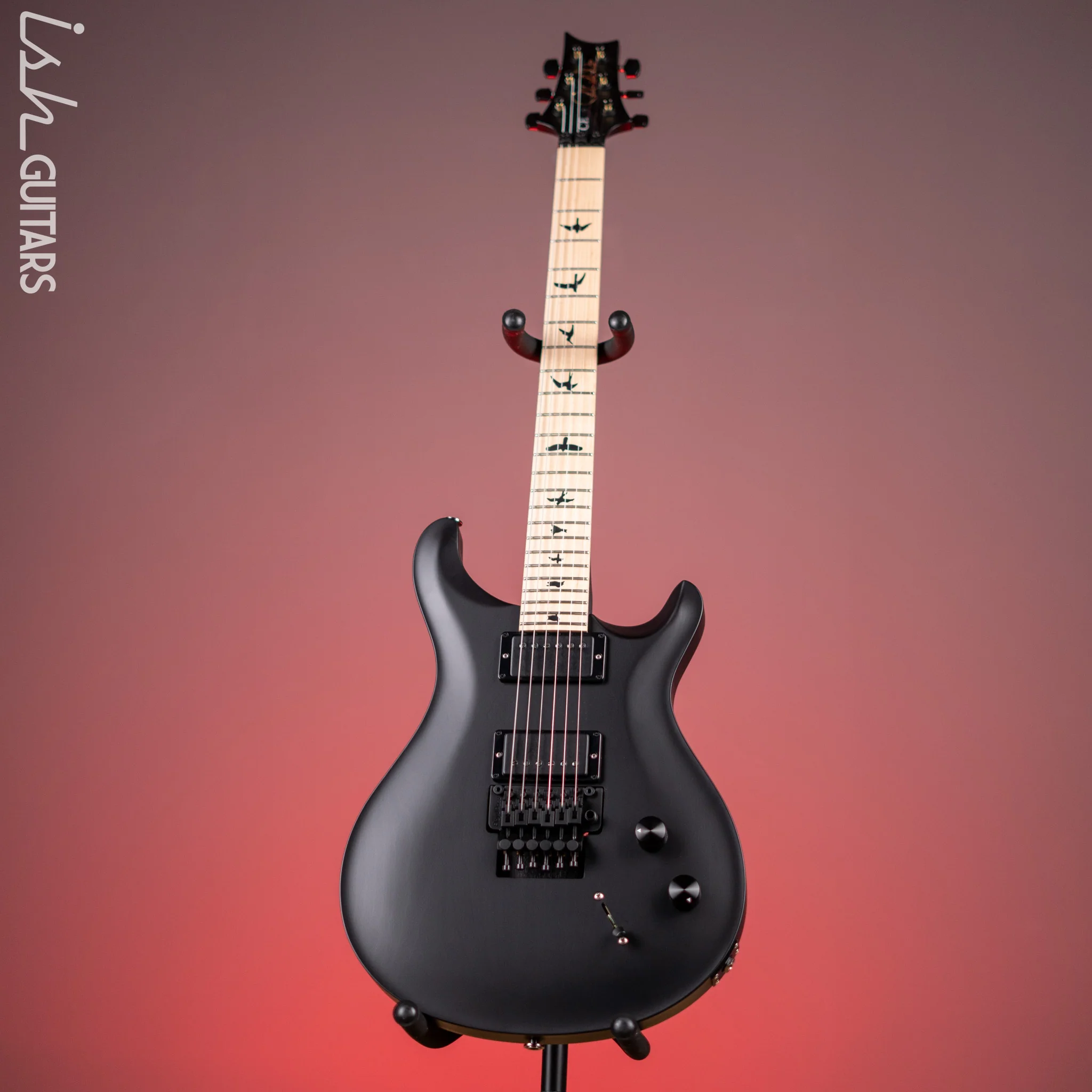 PRS Dustie Waring Signature CE 24 Floyd Satin Black Custom Binding - Image 2