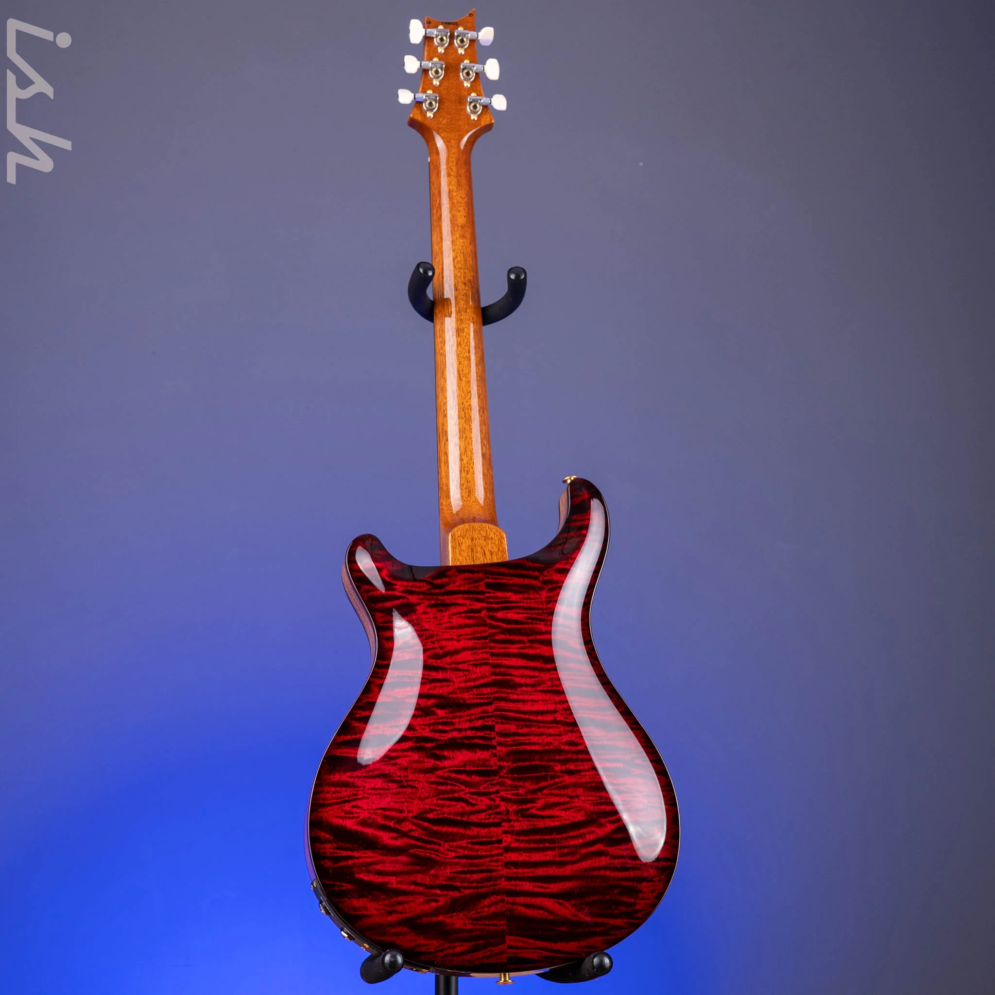 PRS Hollowbody II Piezo 10-Top Fire Red Smokeburst Custom Color - Image 8
