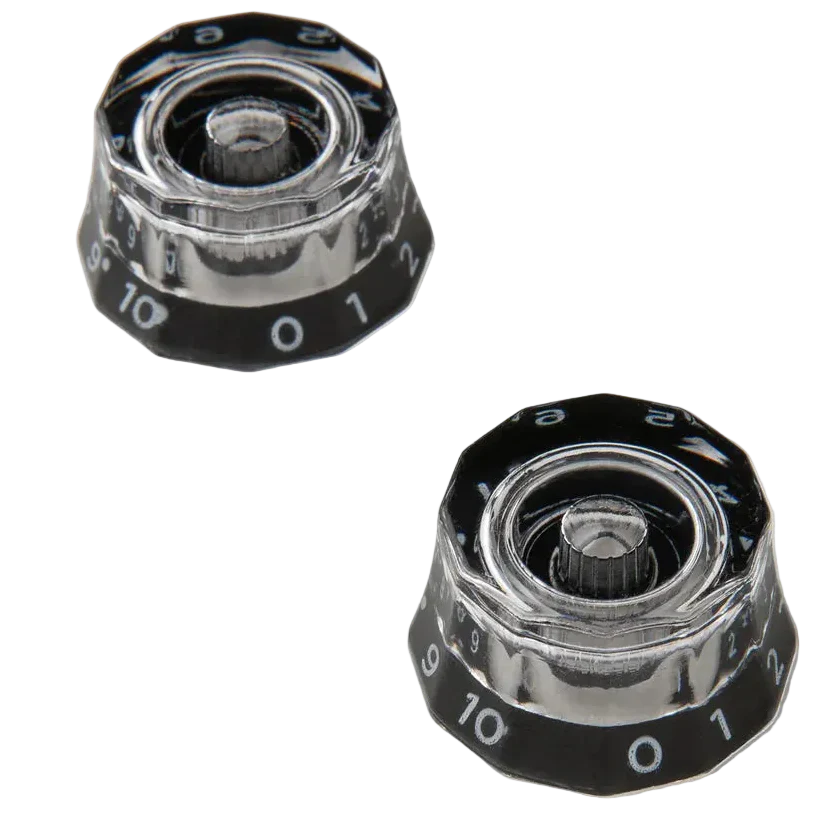 PRS Lampshade Knobs Black - SAE Shaft - Set of 2