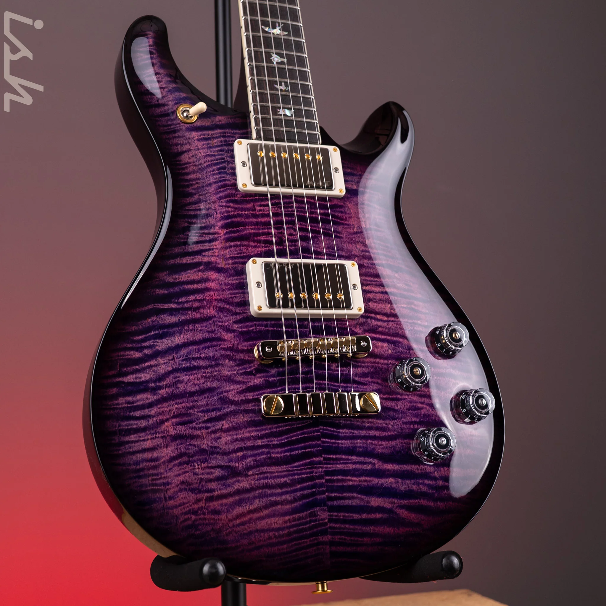 PRS McCarty 594 10-Top Sprayer's Choice Purple Hollowflake Back/Neck