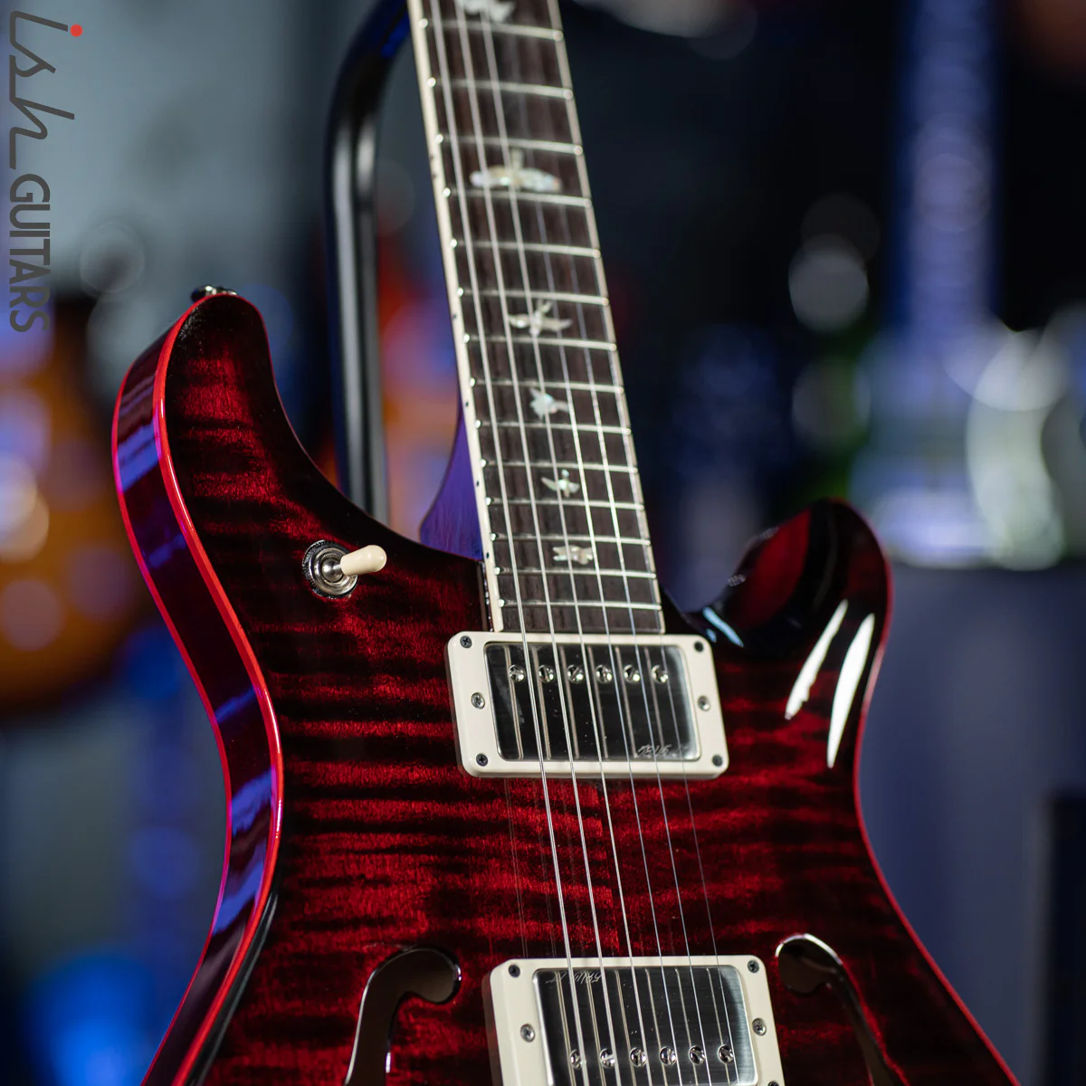 PRS McCarty 594 Hollowbody II Custom Color Fire Red Wrap - Image 5