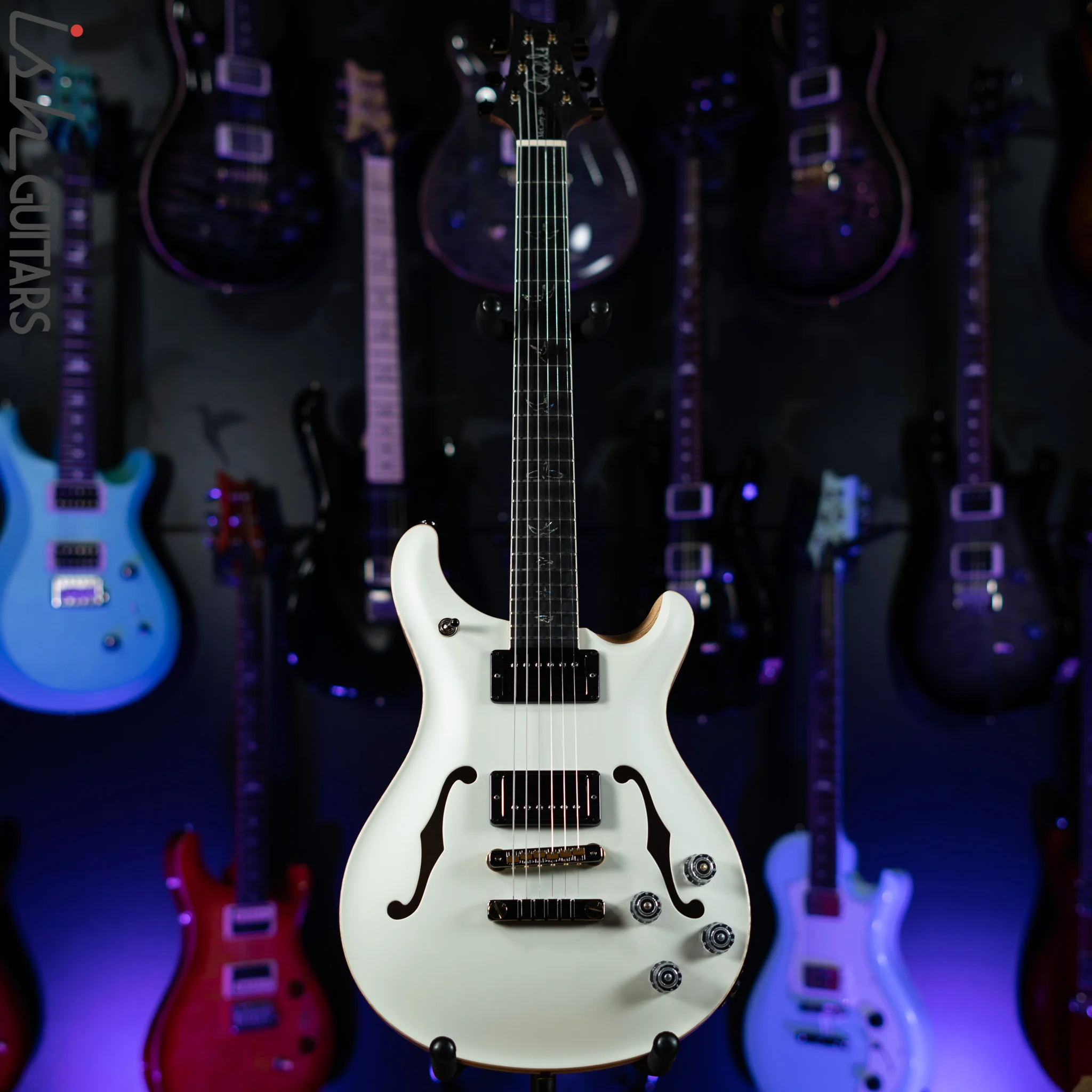 PRS McCarty 594 Hollowbody II Wood Library Antique White Opaque Satin - Image 2
