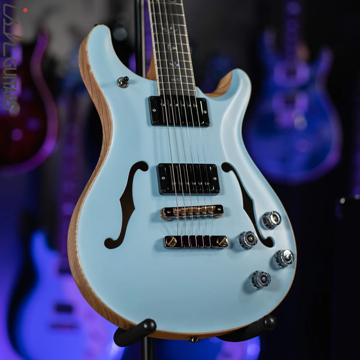 PRS McCarty 594 Hollowbody II Wood Library Powder Blue Opaque Satin