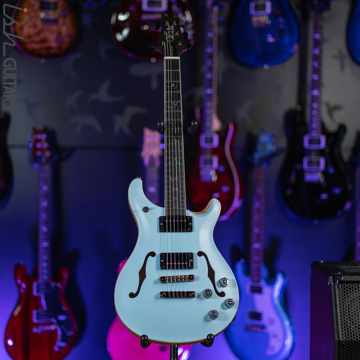 PRS McCarty 594 Hollowbody II Wood Library Powder Blue Opaque Satin - Image 2
