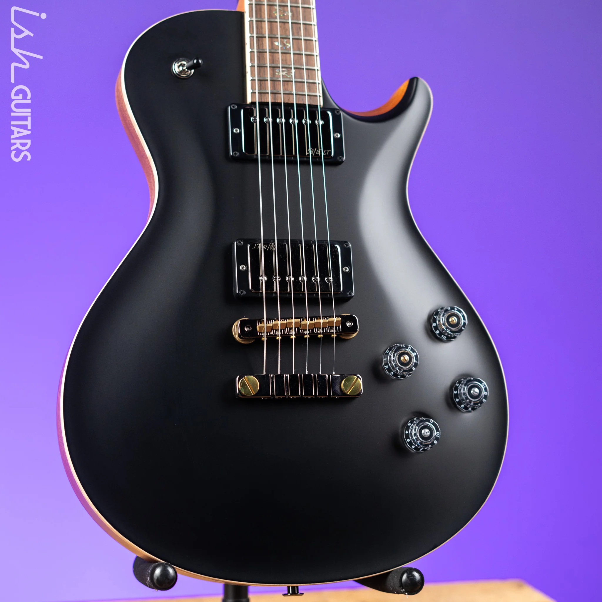 PRS McCarty 594 Singlecut Wood Library Brazilian Rosewood Fretboard Black Satin