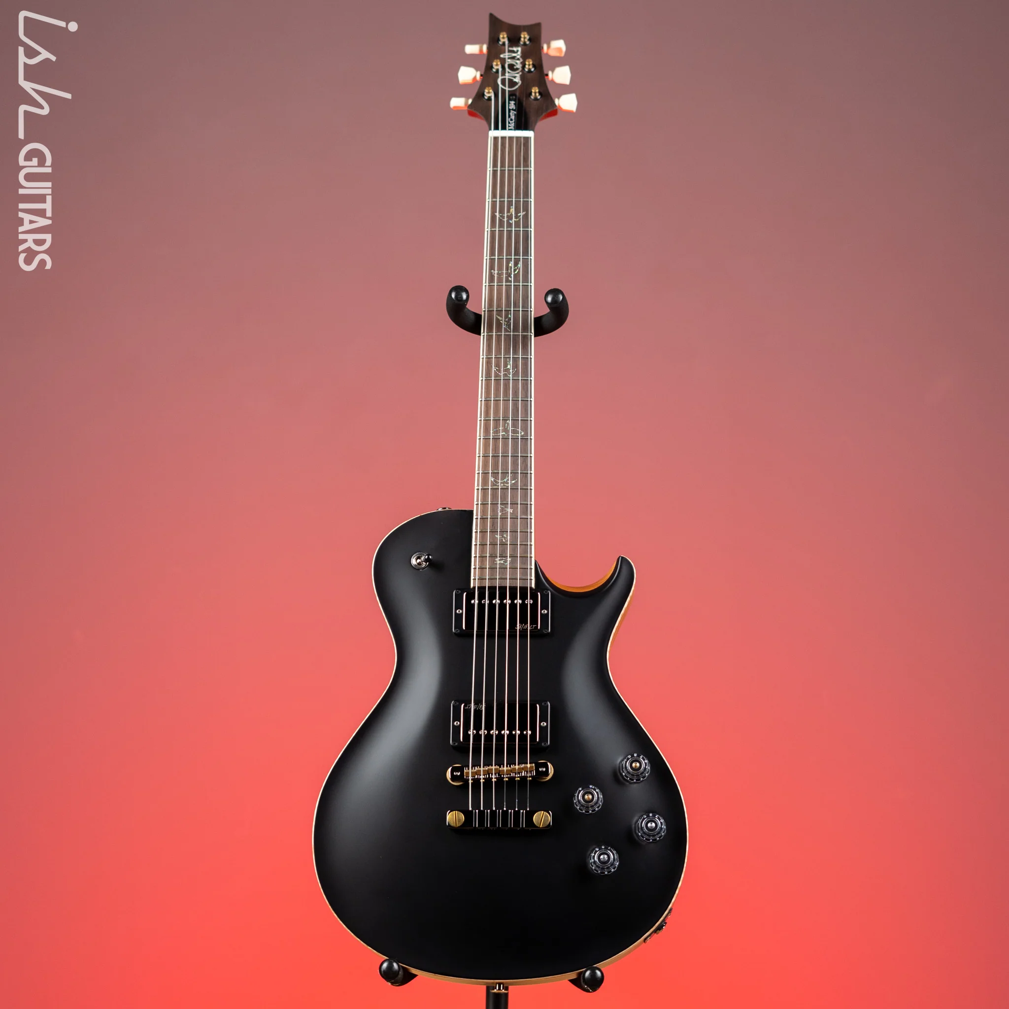 PRS McCarty 594 Singlecut Wood Library Brazilian Rosewood Fretboard Black Satin - Image 2