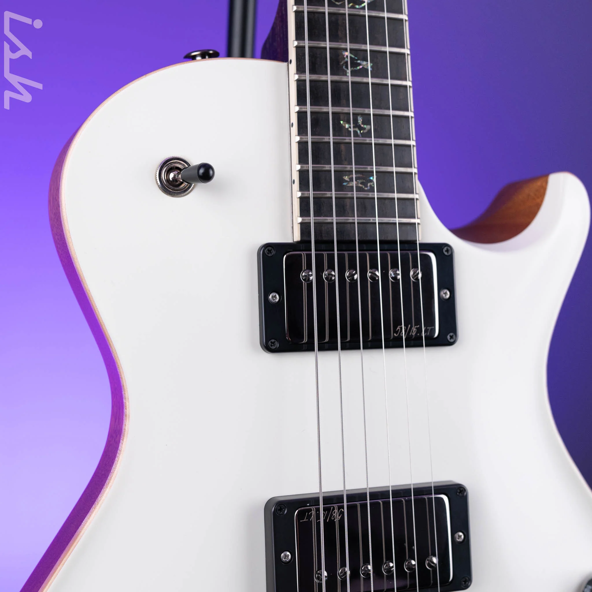 PRS Wood Library McCarty 594 Singlecut East Indian Rosewood Antique White Satin - Image 3