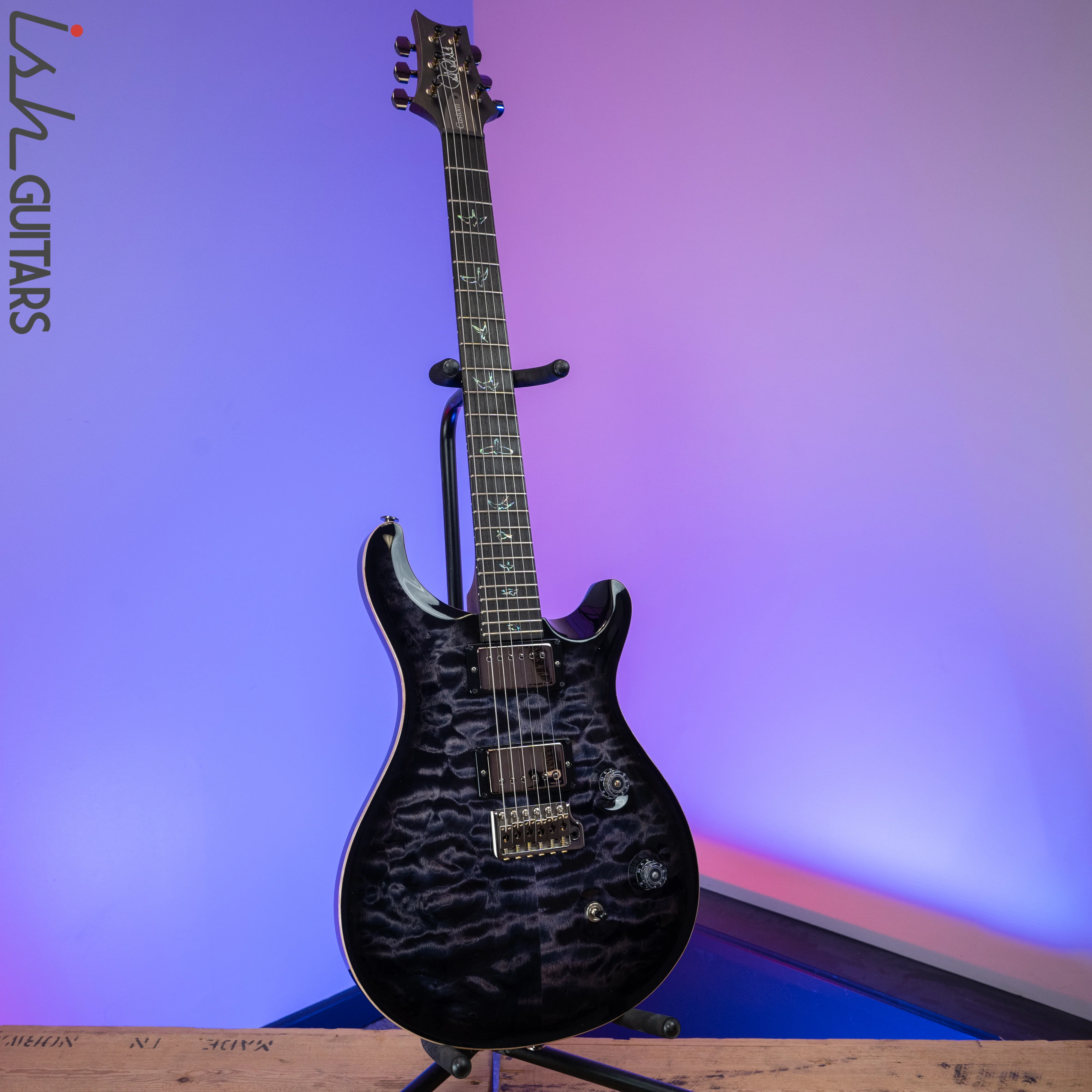 2020 PRS Paul Reed Smith Custom 24 10 Top Wood Library Quilt Rosewood Purple Mist - Image 2