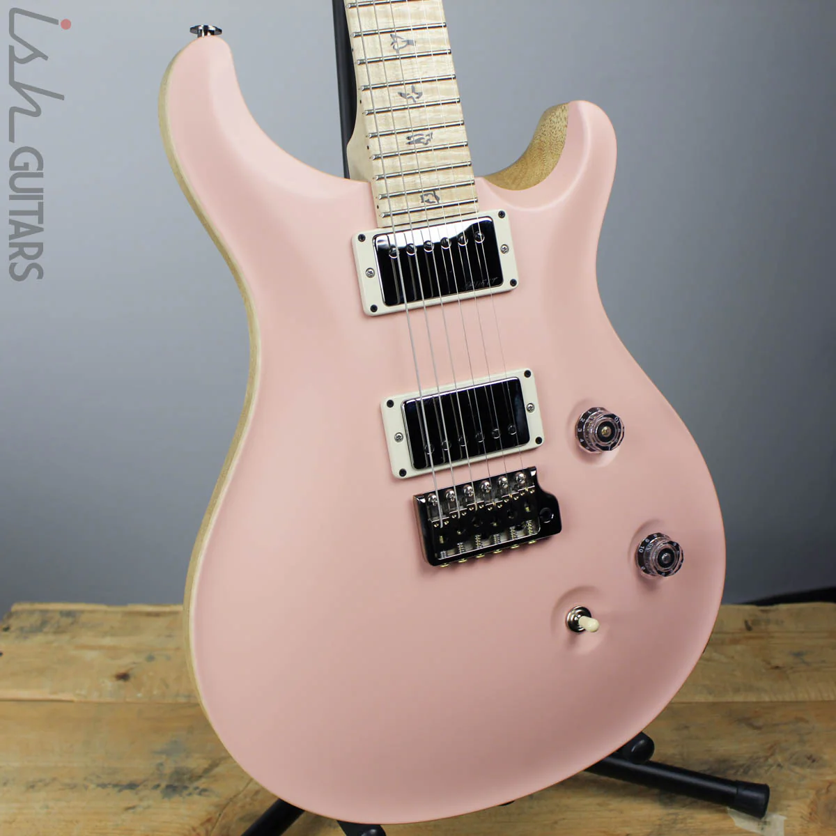 PRS Paul Reed Smith Wood Library Custom 24 Opaque Grandma Hannon Pink Figured Maple Neck
