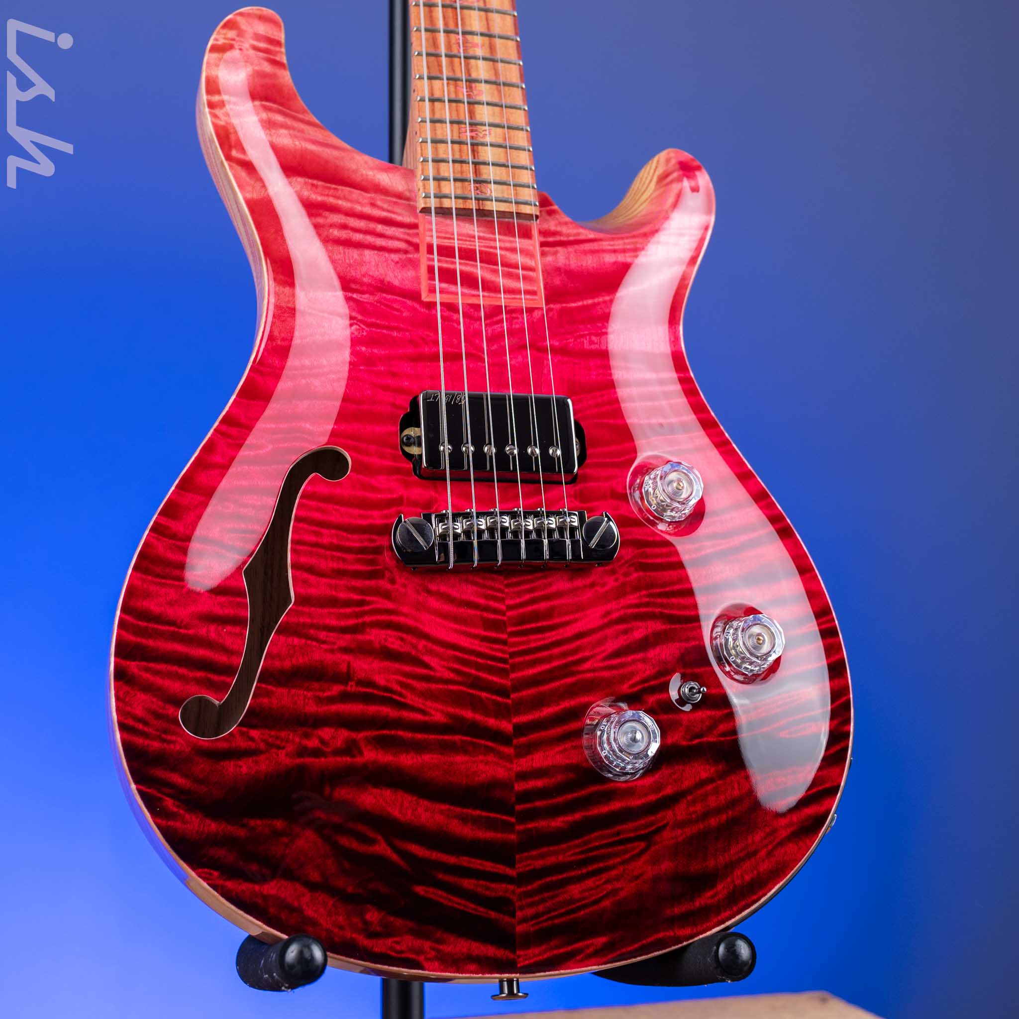 PRS Private Stock Special Semi-Hollow Piezo Blood Red Fade Tulip Wood