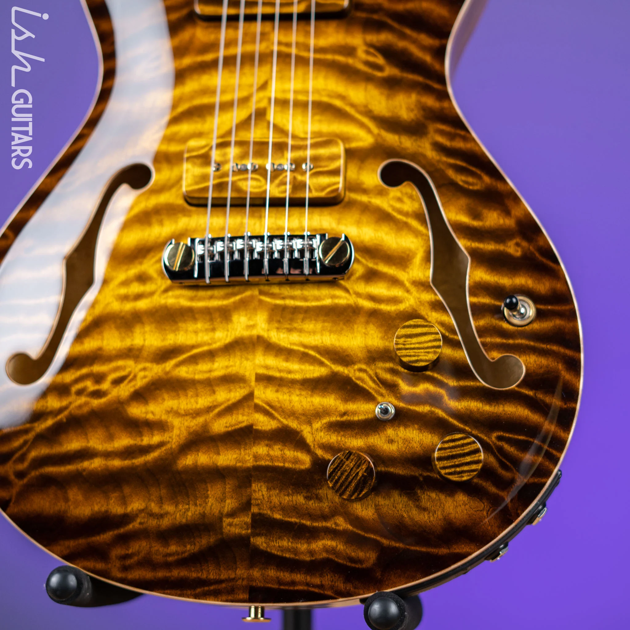 PRS Private Stock #8371 Hollowbody II Piezo Dirty Blonde Glow - Image 4