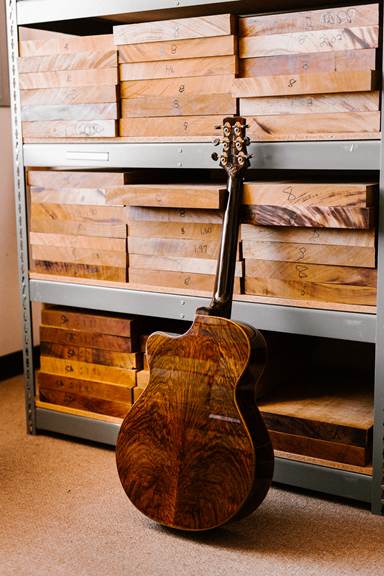 PRS Private Stock Angelus Acoustic Natural Top Back East Indian Rosewood - Image 2