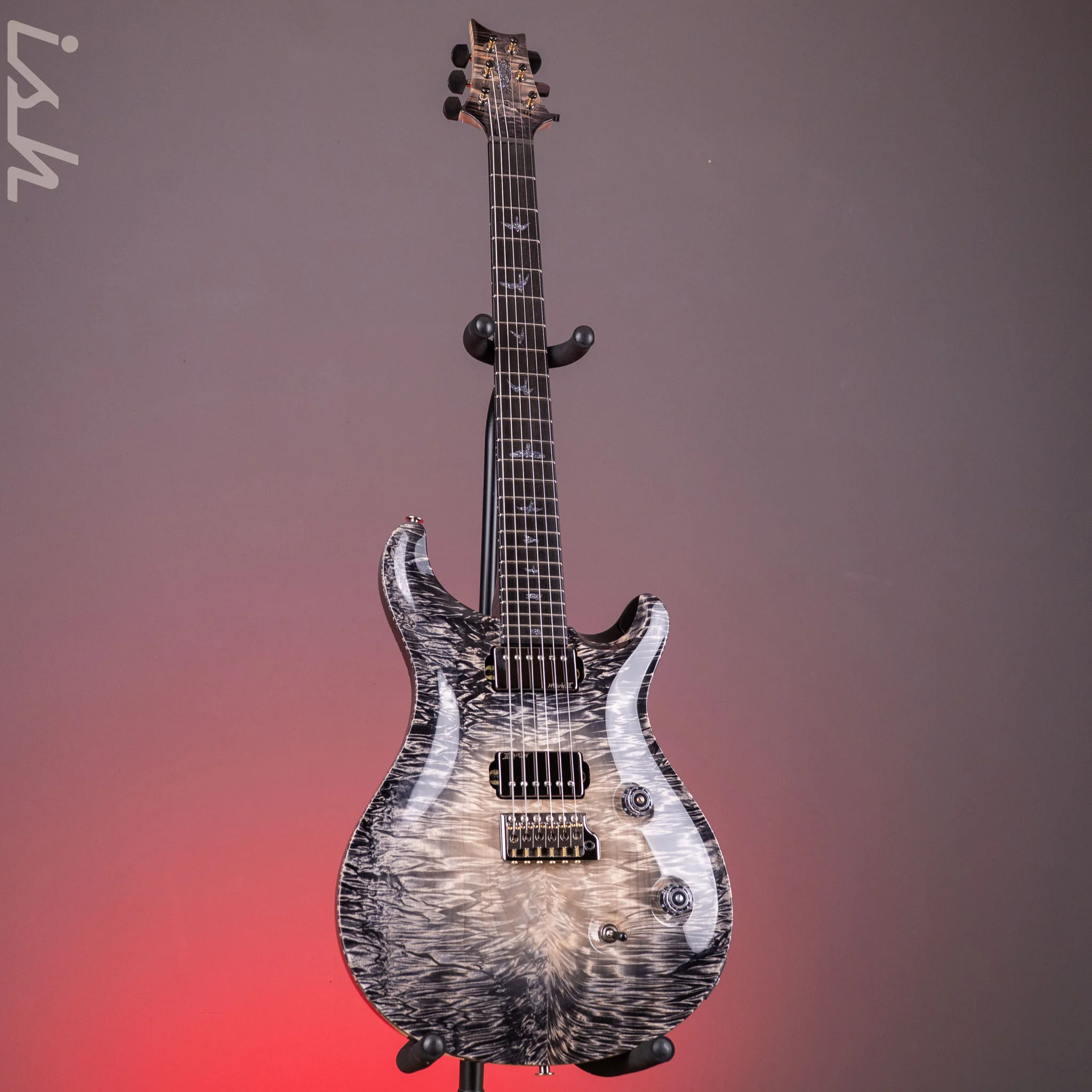 PRS Private Stock Custom 24 Curly Silver Maple Frostbite Glow - Image 3