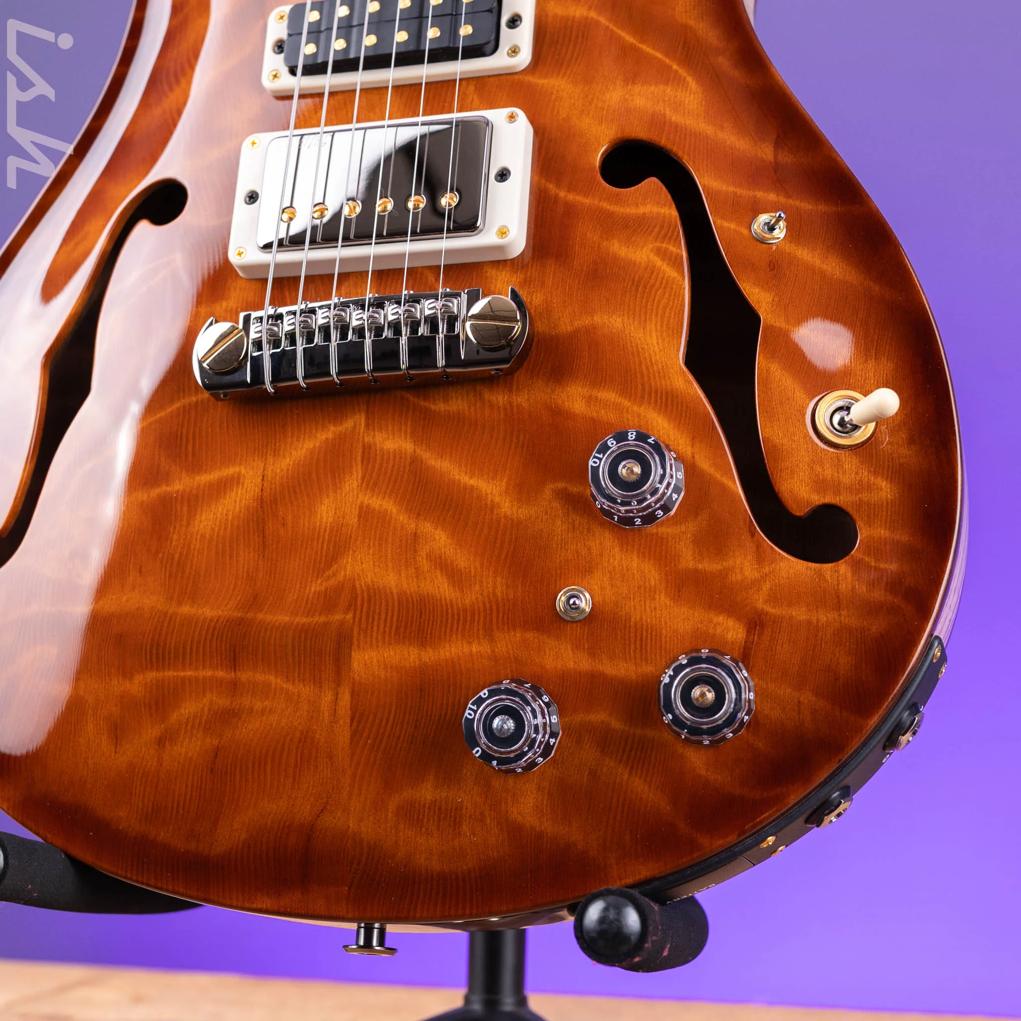 PRS Private Stock Hollowbody II Piezo Redwood & Brazilian Rosewood - Image 5