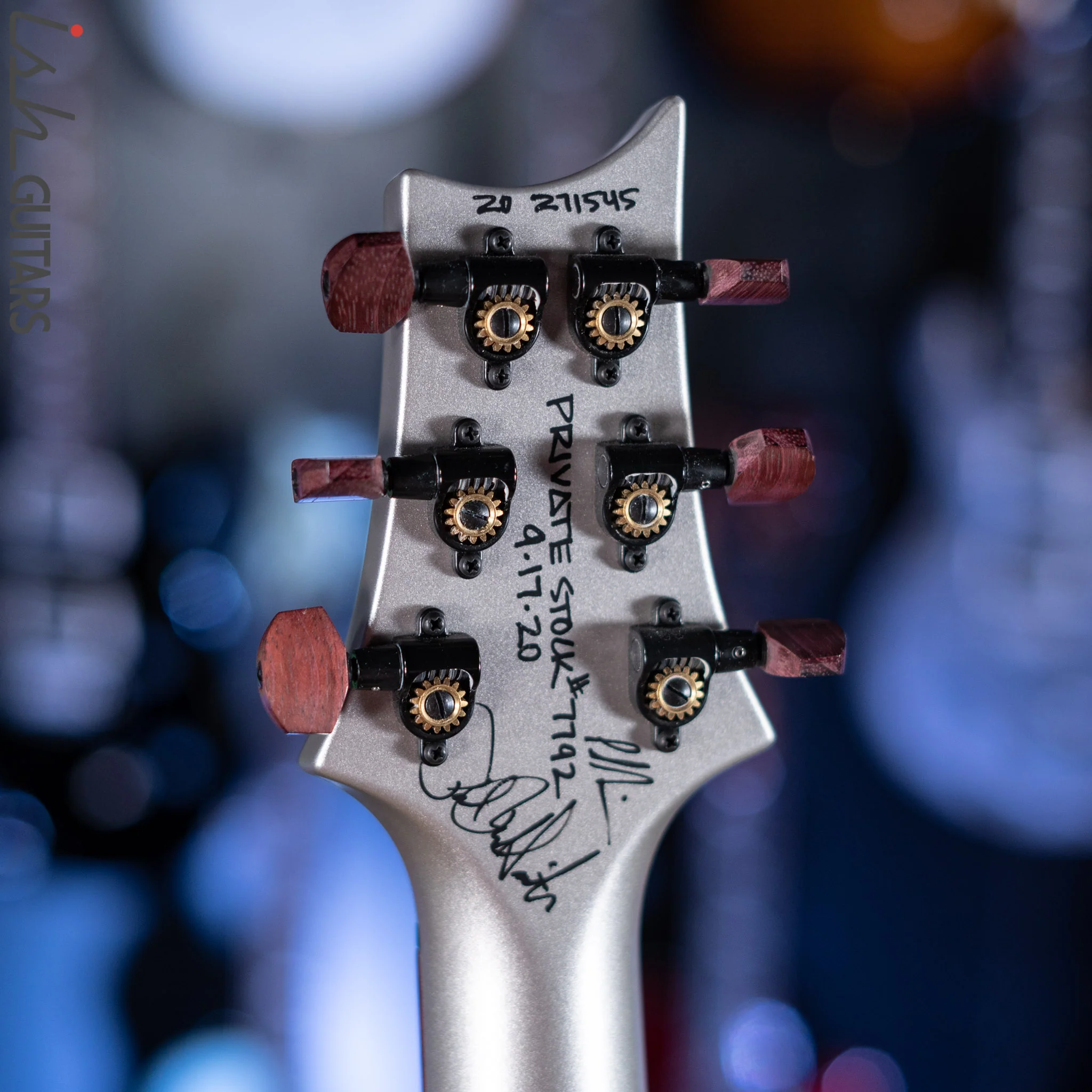 PRS Private Stock Hollowbody II Tremolo Piezo Spalted Maple Purple - Image 16