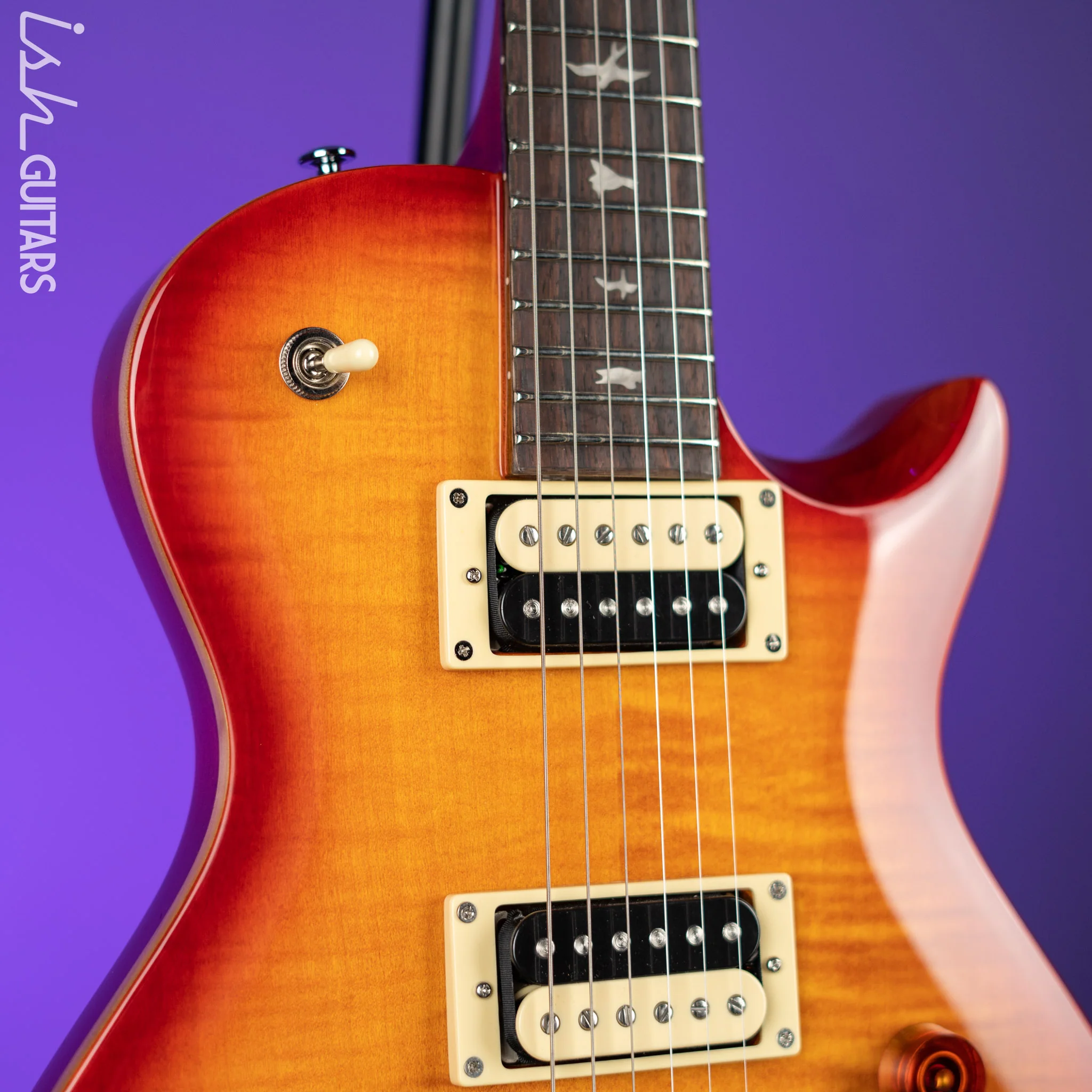 PRS SE 245 Singlecut Electric Guitar Vintage Sunburst - Image 3