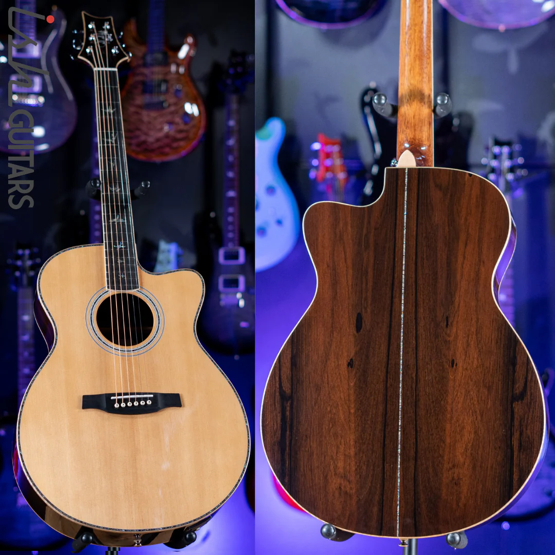PRS SE A60E Angelus Acoustic Electric Guitar Ziricote Demo