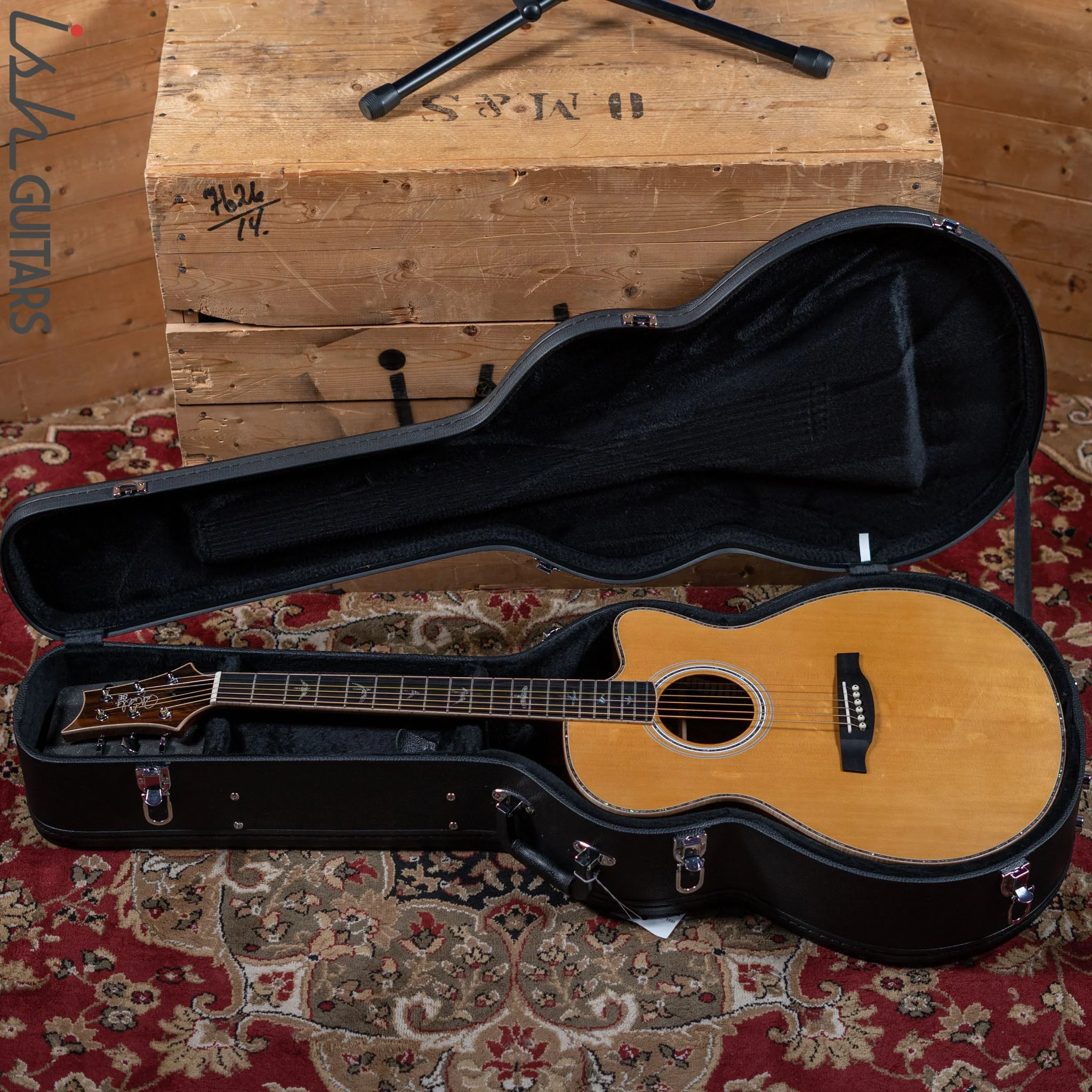 PRS SE A60E Angelus Acoustic Electric Guitar Ziricote - Image 14
