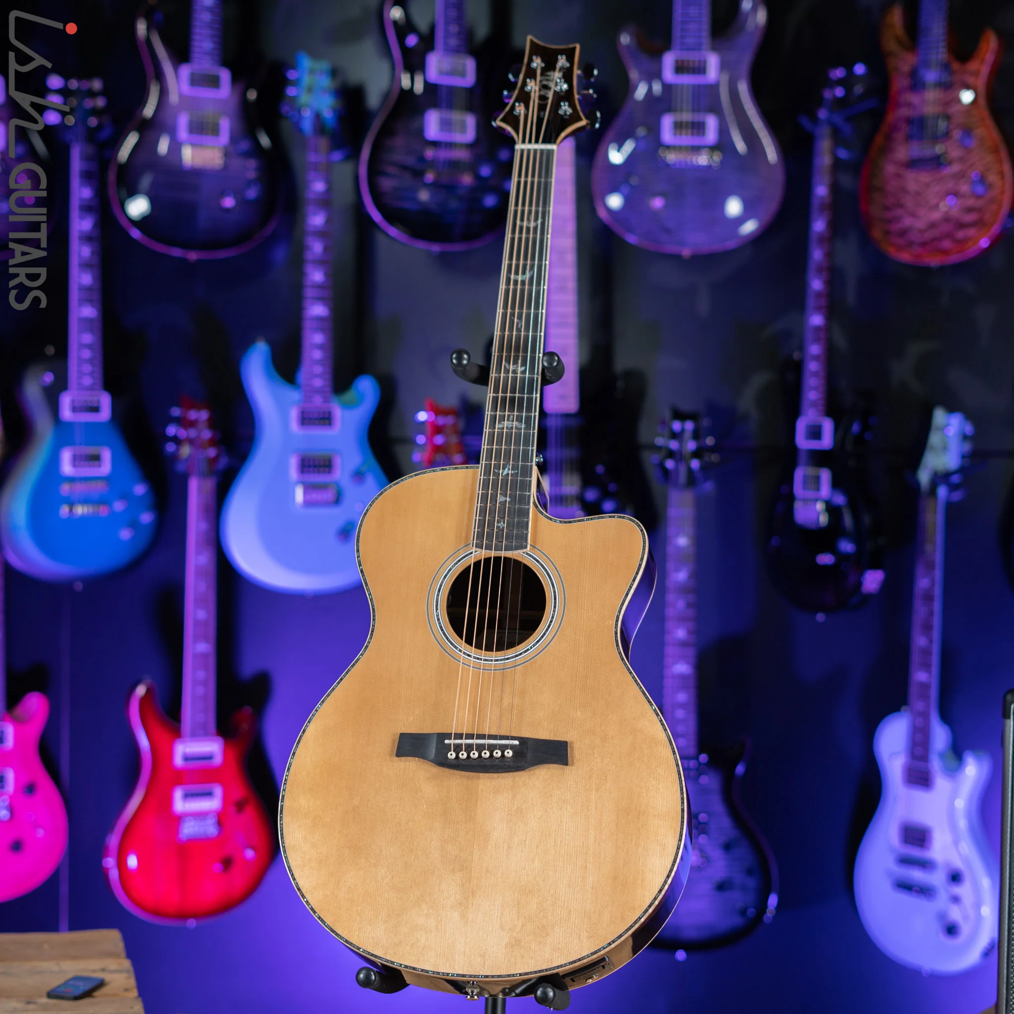 PRS SE A60E Angelus Acoustic Electric Guitar Ziricote - Image 3