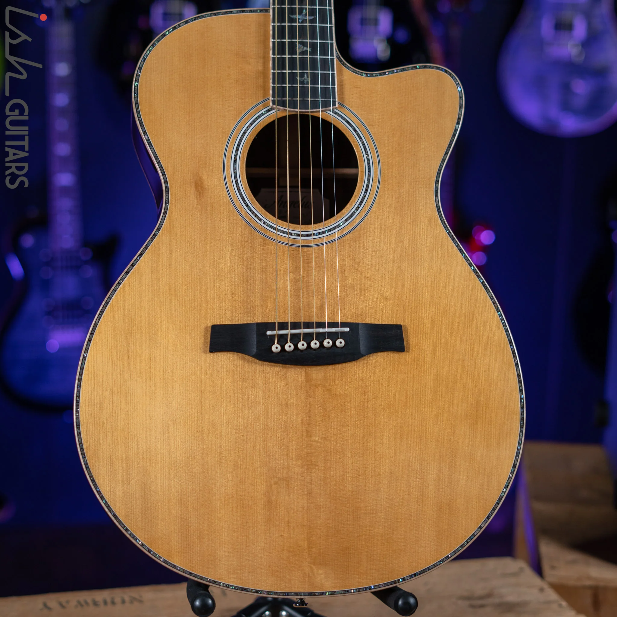 PRS SE A60E Angelus Acoustic Electric Guitar Ziricote Excellent Condition - Image 2
