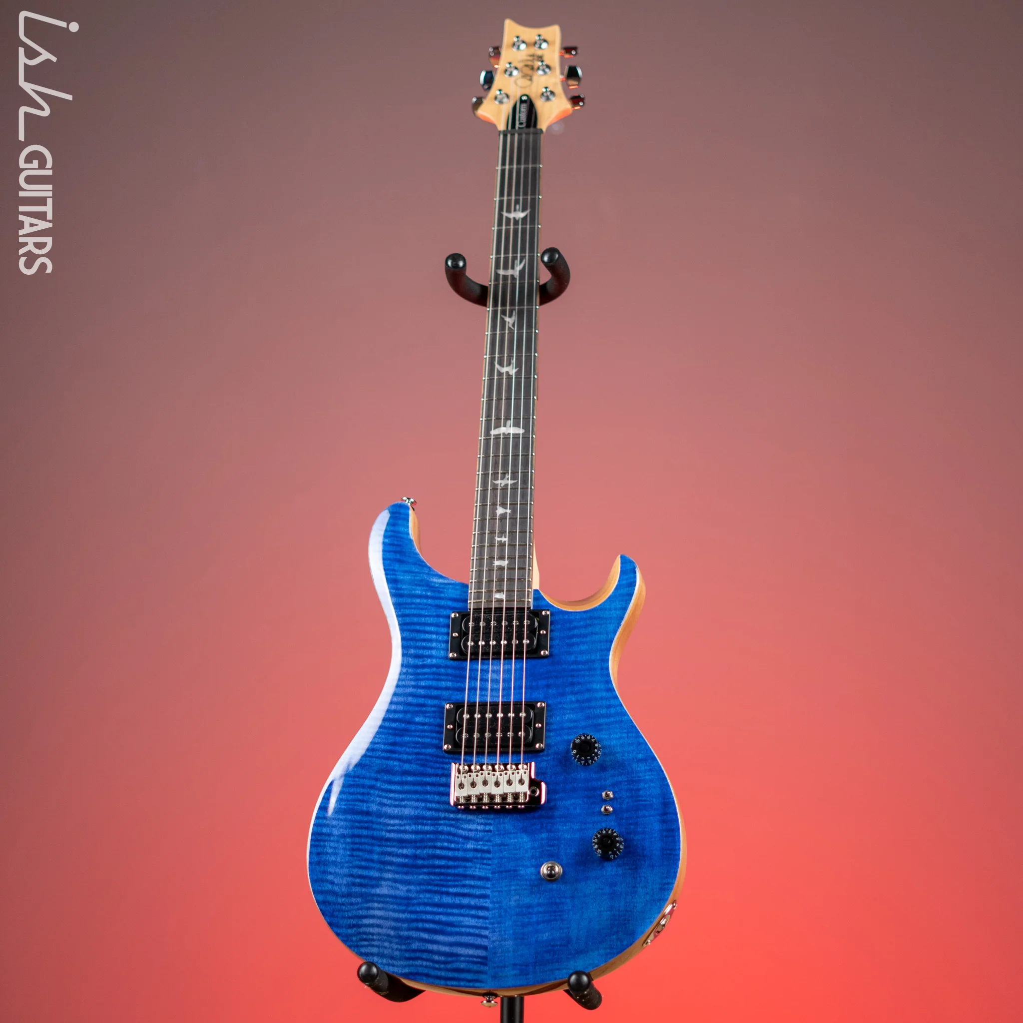 PRS SE Custom 24-08 Electric Guitar Faded Blue - Image 2
